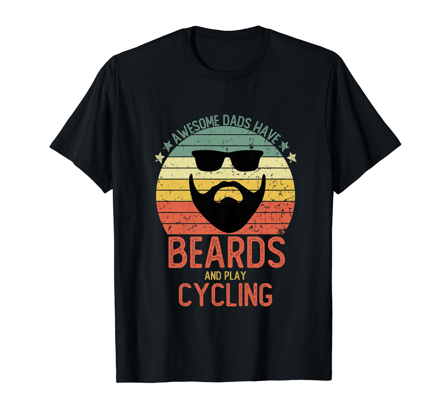 Funny Awesome Dads Have Beards And T-Shirt - Custom Art Print for Adults - T-Shirt, Sweatshirt, Hoodie