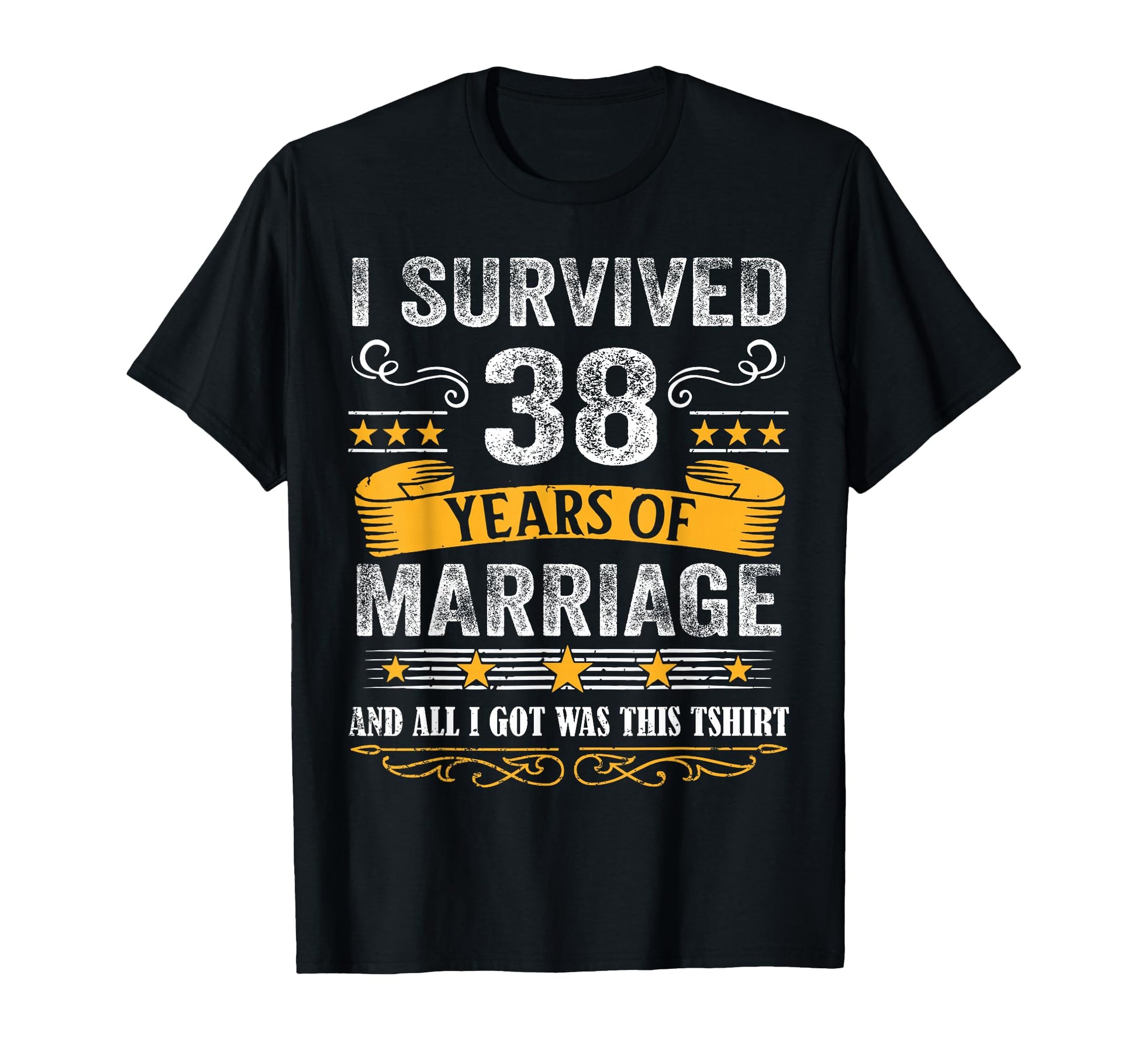 38Th Wedding Anniversary Couples Husband T-Shirt - Streetwear Style Unisex - T-Shirt, Sweatshirt, Hoodie