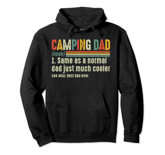 Camping Dad Definition Fathers Day 2024 Hoodie - Fun Novelty Design Unisex - T-Shirt, Sweatshirt, Hoodie
