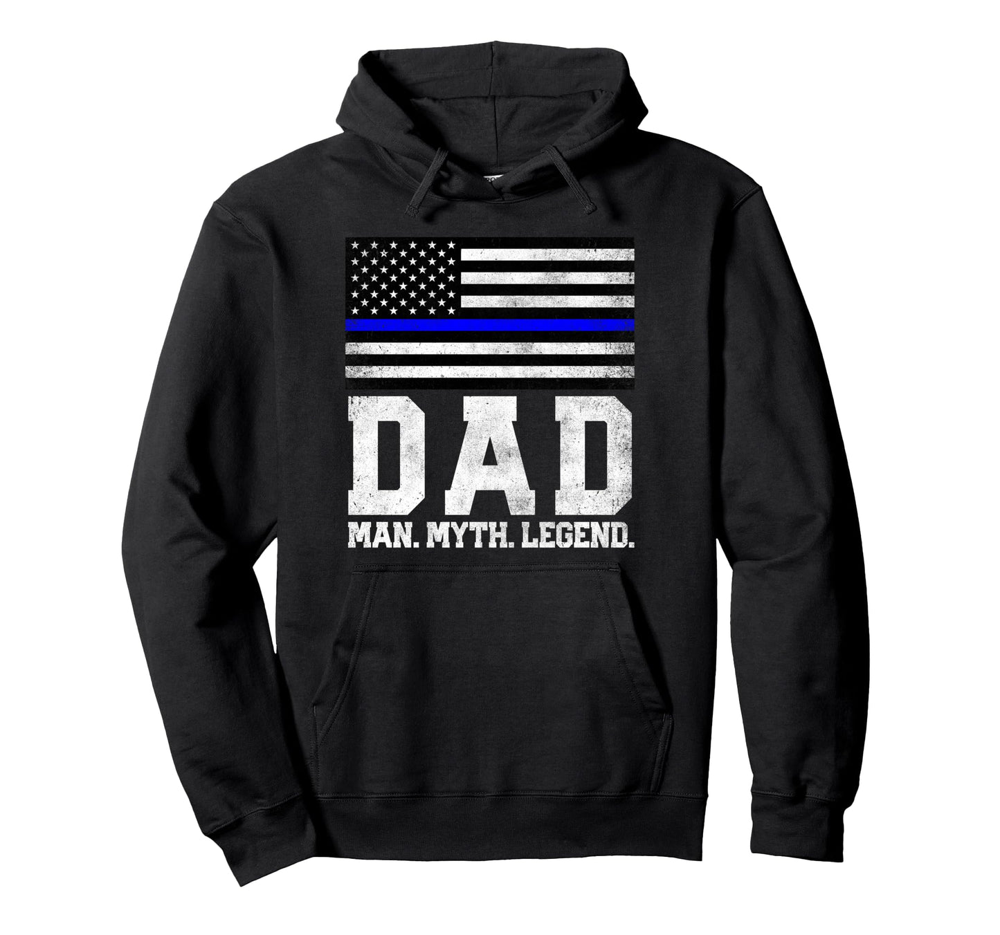 Dad Myth Legend 4Th July Fathers Day Hoodie - Minimalist Print for Adults - T-Shirt, Sweatshirt, Hoodie