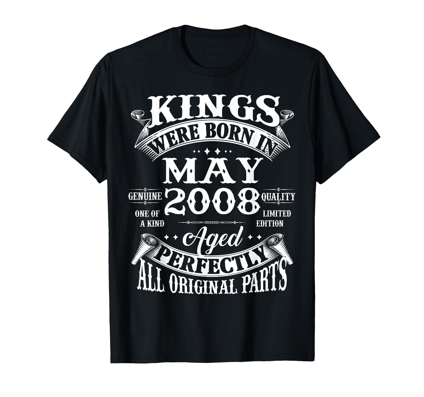 18Th Birthday Gift Kings Born May T-Shirt - Custom Art Print for Adults - T-Shirt, Sweatshirt, Hoodie