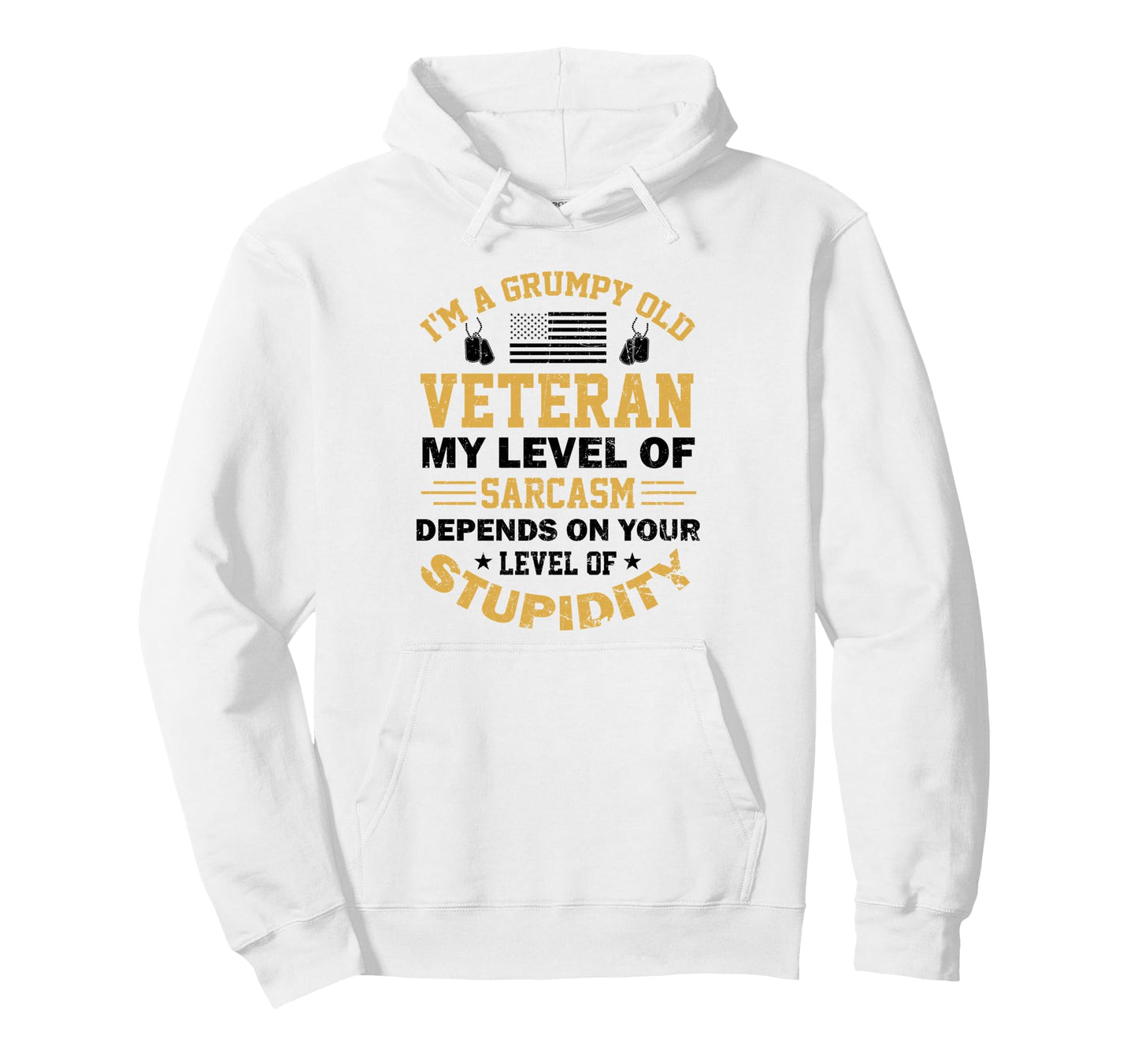 Funny Grumpy Old Veteran Us Military Hoodie - Streetwear Style for Adults - T-Shirt, Sweatshirt, Hoodie