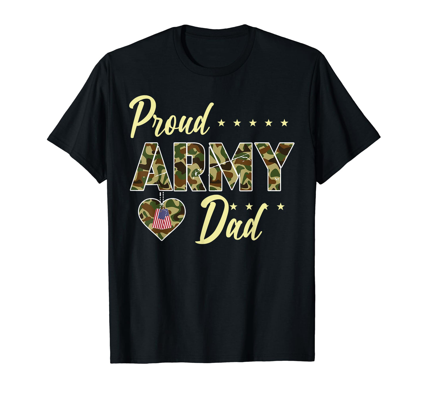 Proud Army Dad Camouflage Soldier T-Shirt - Minimalist Print for Adults - T-Shirt, Sweatshirt, Hoodie