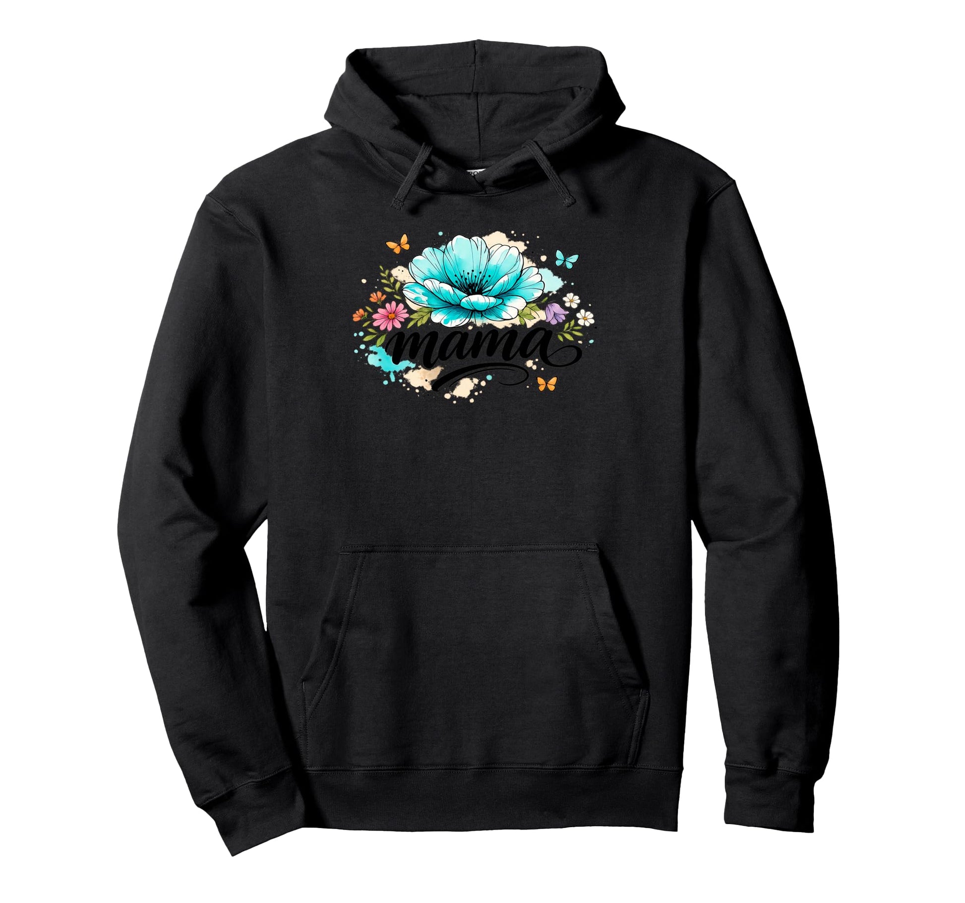 Boho Floral Mama Mothers Day Mom Mama Hoodie - Novelty Apparel for Adults - T-Shirt, Sweatshirt, Hoodie