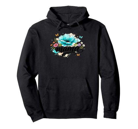 Boho Floral Mama Mothers Day Mom Mama Hoodie - Novelty Apparel for Adults - T-Shirt, Sweatshirt, Hoodie