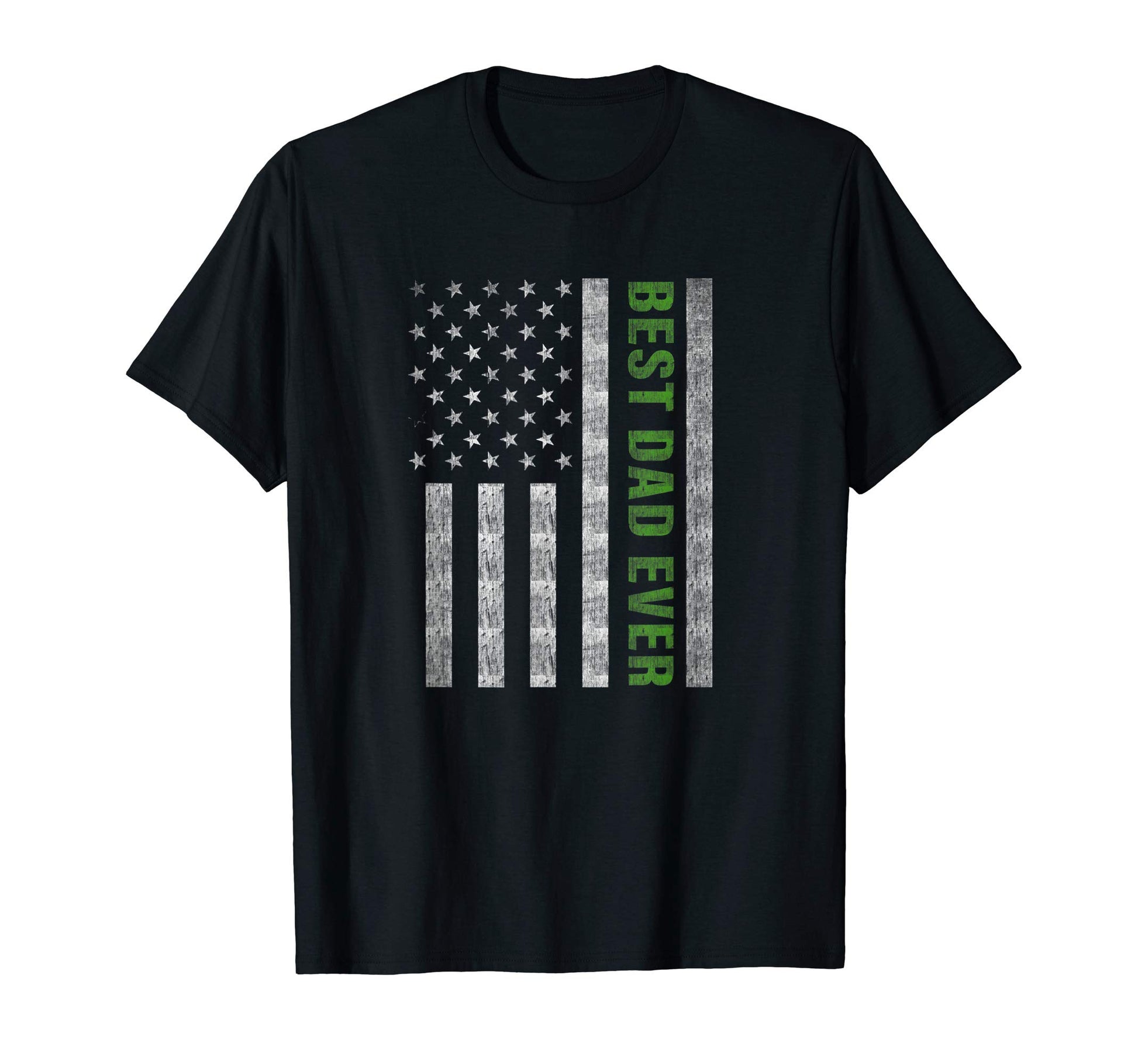 Best Dad Ever Military Dad Thin Green T-Shirt - Minimalist Print Unisex - T-Shirt, Sweatshirt, Hoodie