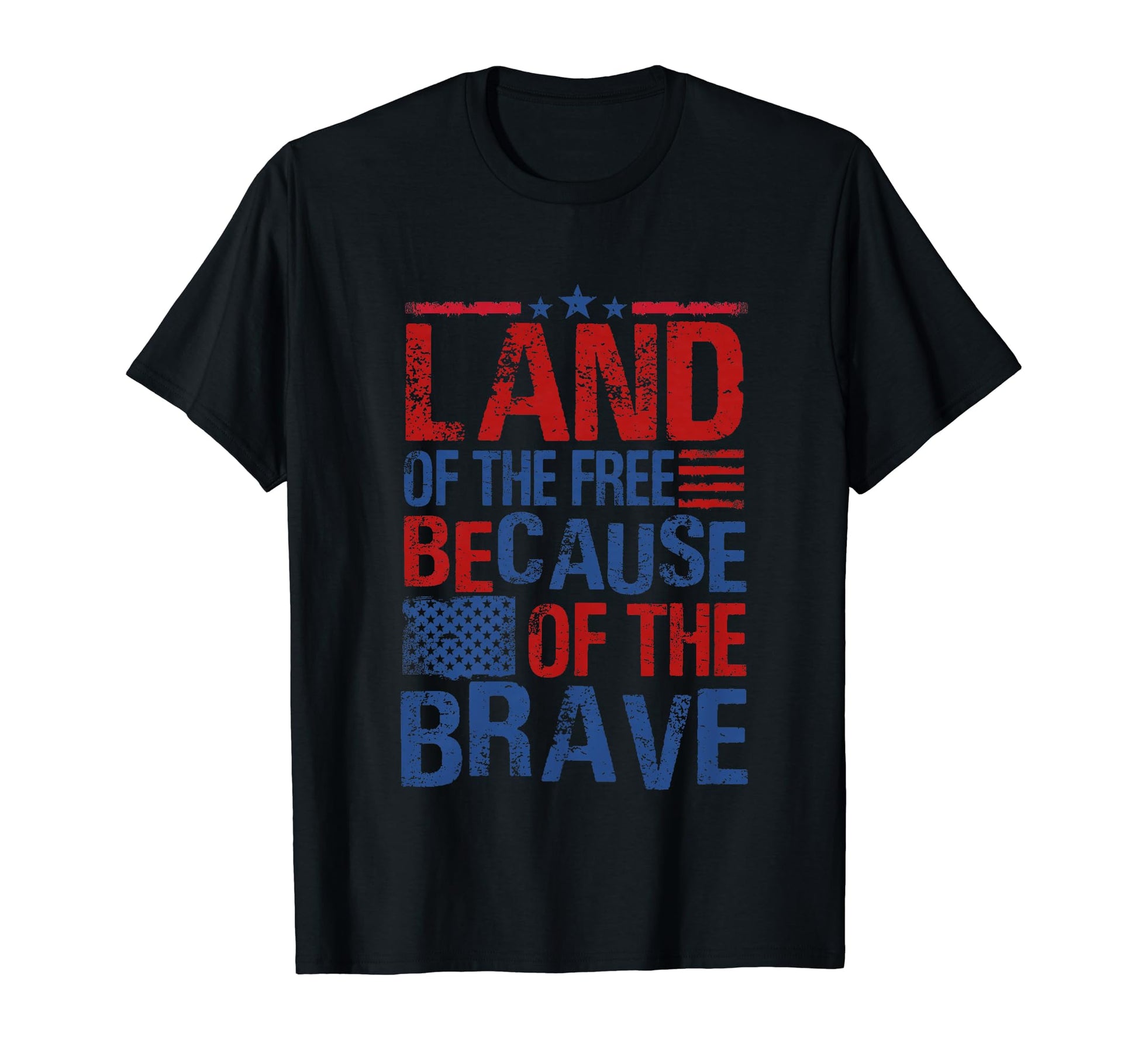 Land Free Because My Daddy Is Brave 4Th T-Shirt - Unique Graphic Unisex - T-Shirt, Sweatshirt, Hoodie
