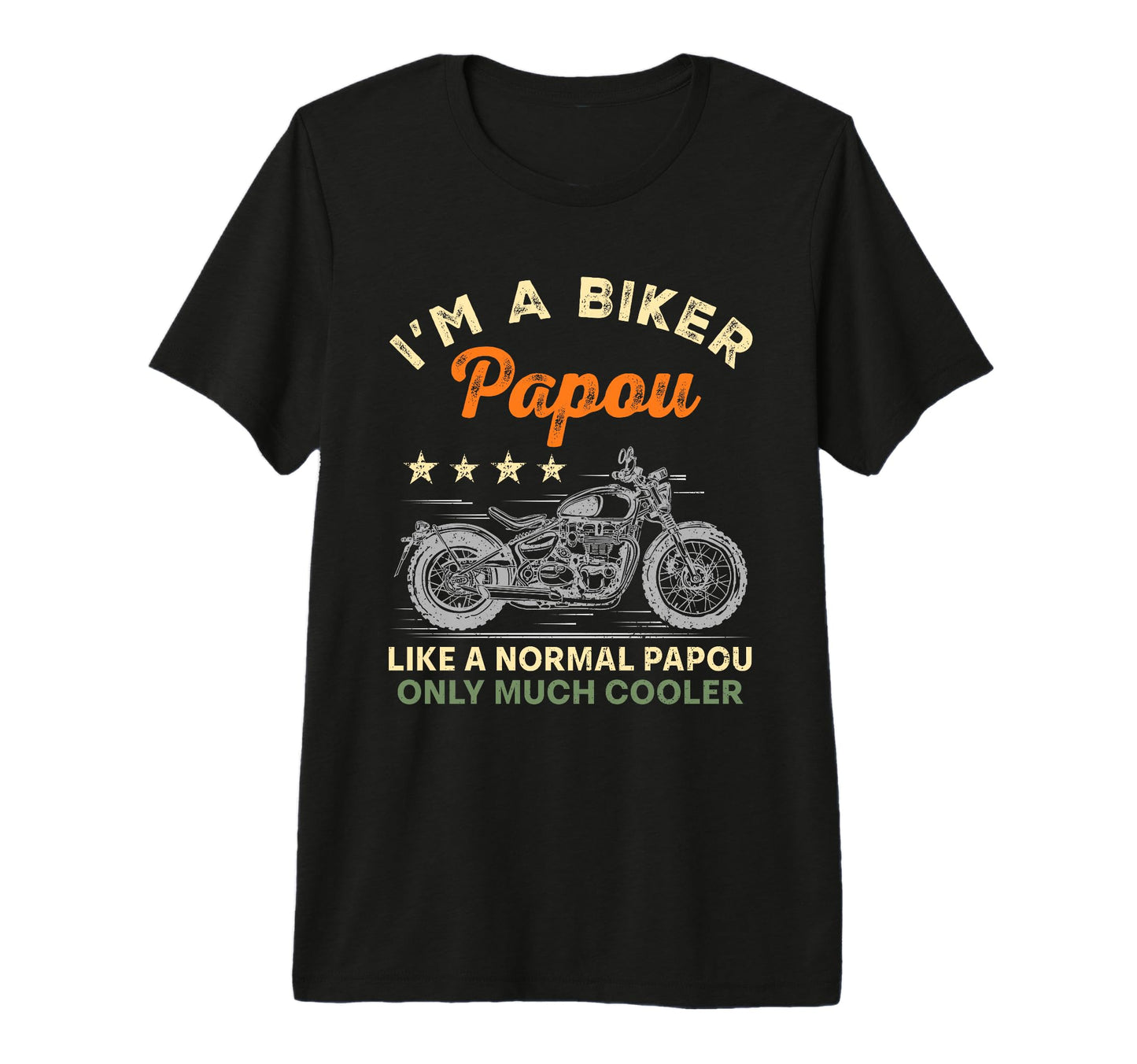 Mens Im Biker Papou Motorcycle Rider T-Shirt - Minimalist Print Men Women - T-Shirt, Sweatshirt, Hoodie