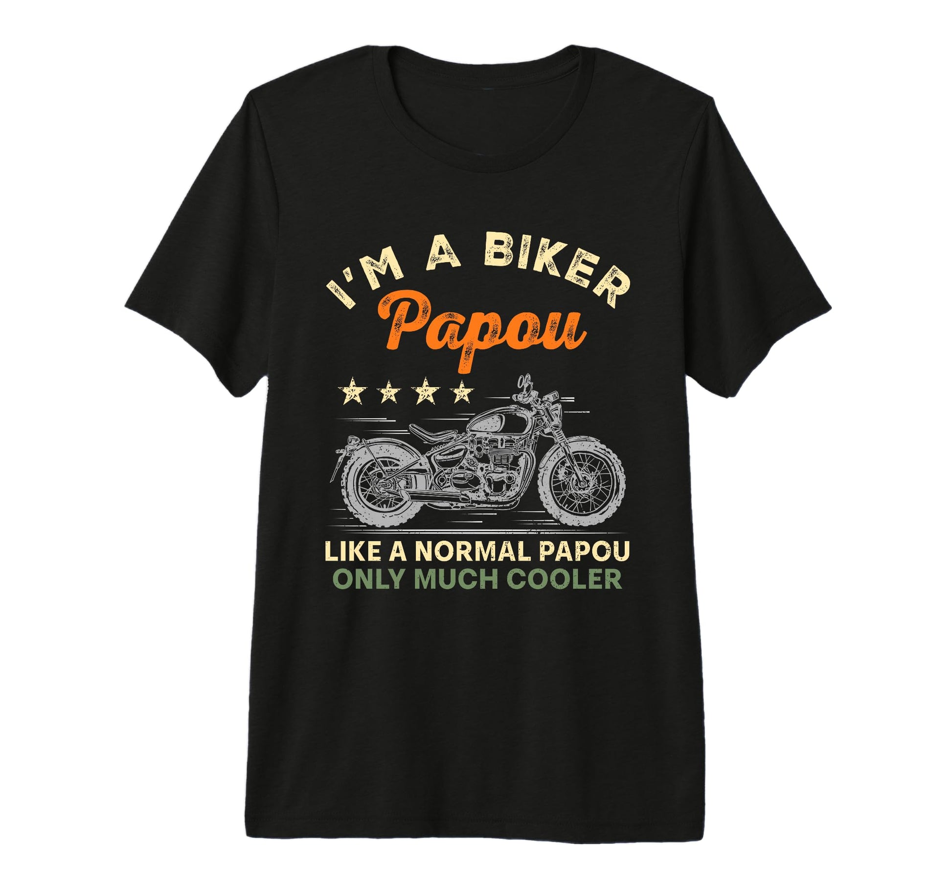 Mens Im Biker Papou Motorcycle Rider T-Shirt - Minimalist Print Men Women - T-Shirt, Sweatshirt, Hoodie