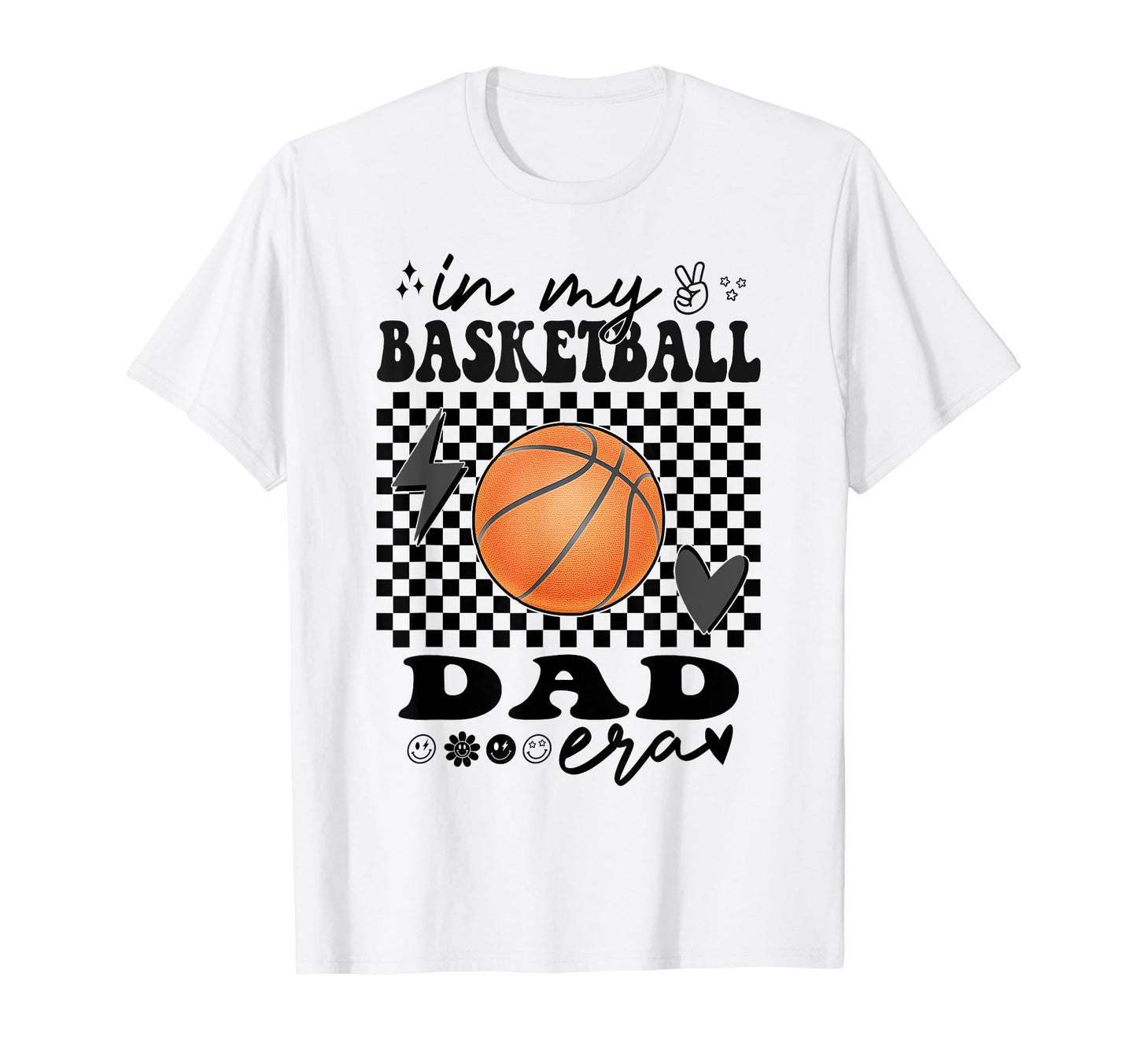 Groovy My Basketball Dad Era T-Shirt - Fun Novelty Design for Adults - T-Shirt, Sweatshirt, Hoodie