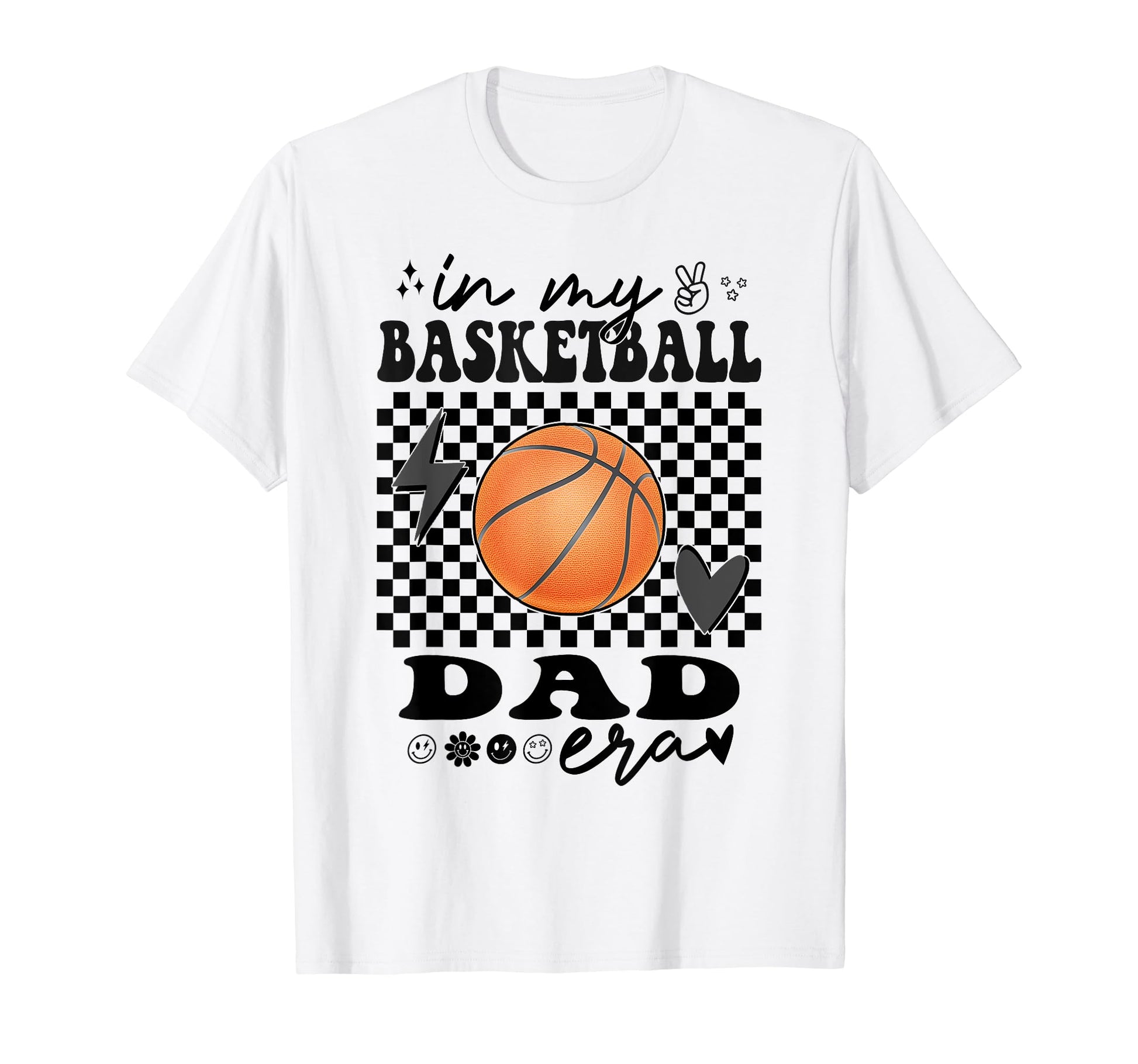 Groovy My Basketball Dad Era T-Shirt - Fun Novelty Design for Adults - T-Shirt, Sweatshirt, Hoodie