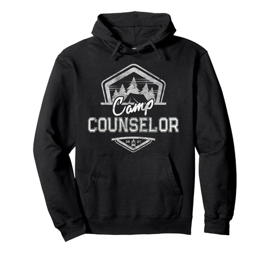Camp Counselor Campground Crew Hoodie - Fun Novelty Design for Adults - T-Shirt, Sweatshirt, Hoodie
