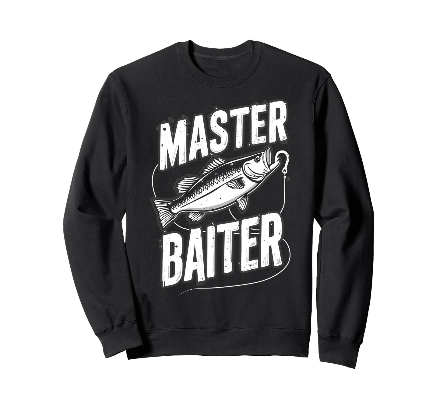 Master Baiter Meme Bass Fishing Fish Sweatshirt - Custom Art Print Unisex - T-Shirt, Sweatshirt, Hoodie