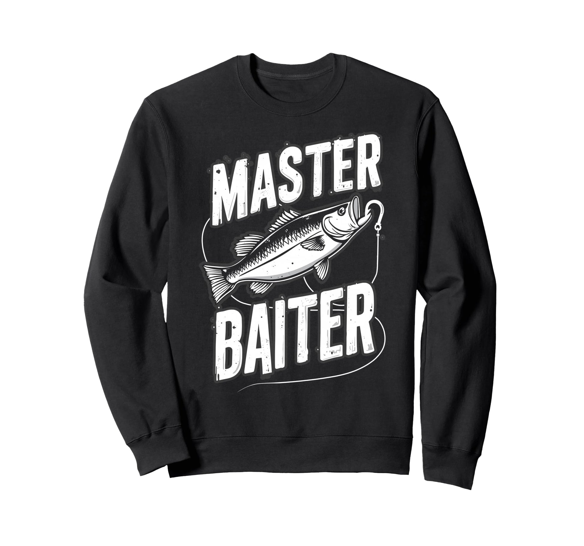Master Baiter Meme Bass Fishing Fish Sweatshirt - Custom Art Print Unisex - T-Shirt, Sweatshirt, Hoodie