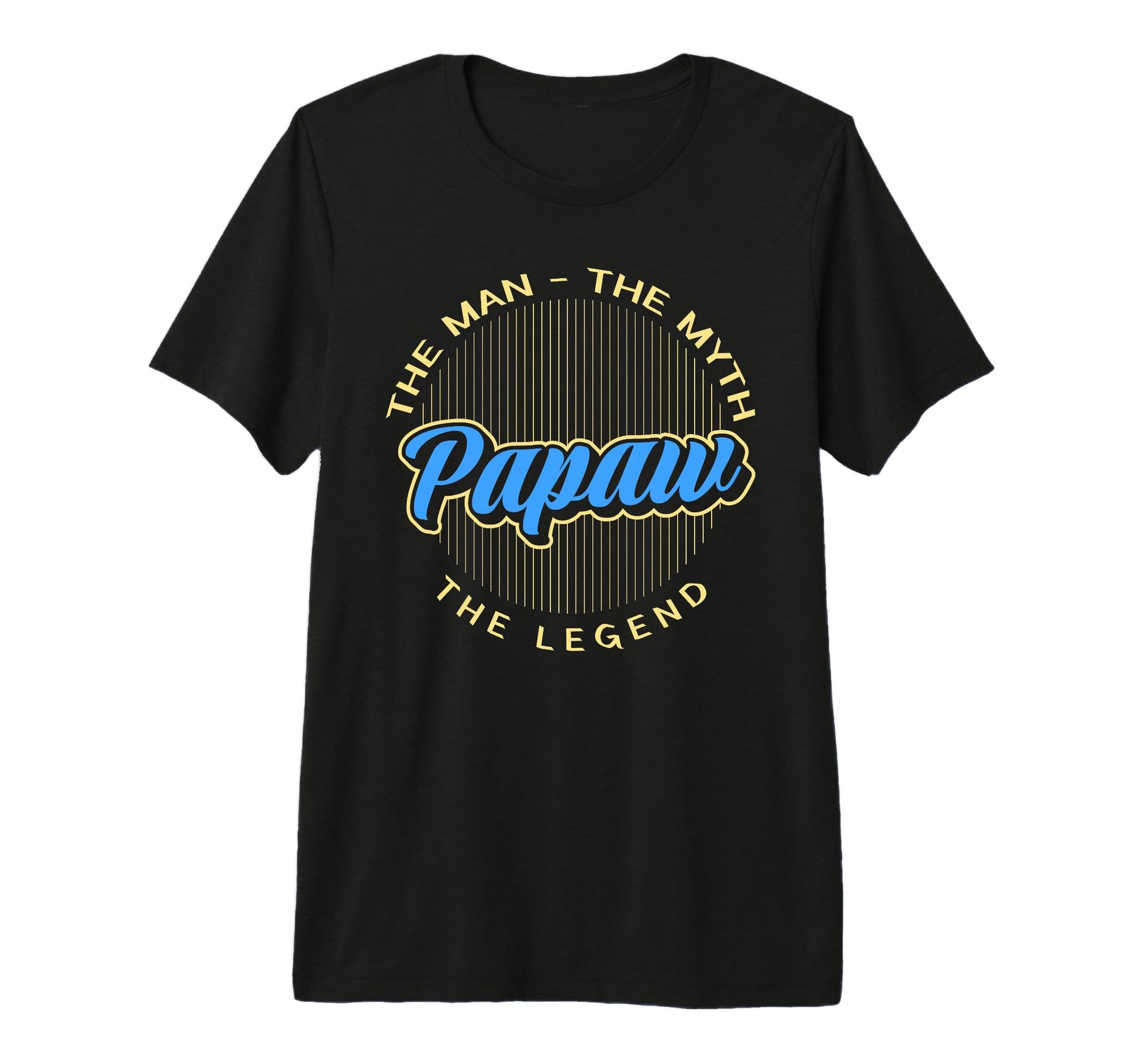 Mens Papaw Myth Legend Dad Grandpa T-Shirt - Custom Art Print Men Women - T-Shirt, Sweatshirt, Hoodie
