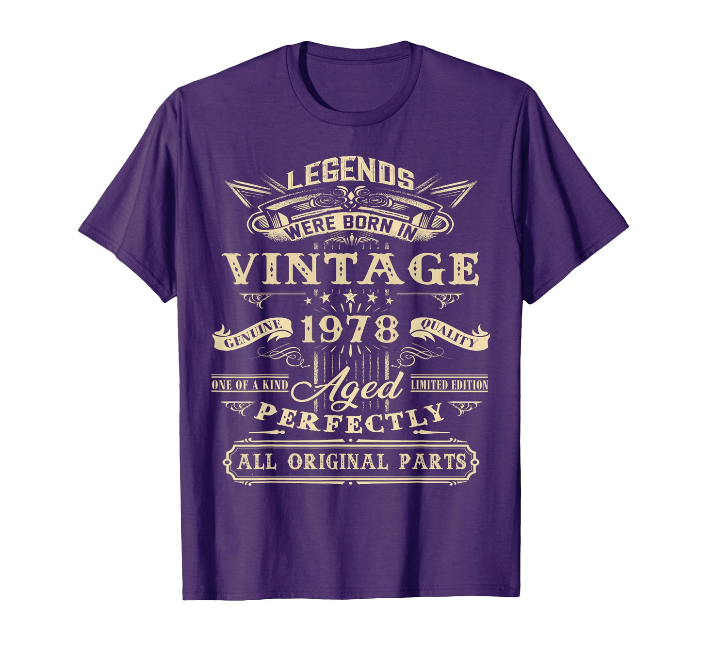 47Th Birthday Gift Legends Born 1978 T-Shirt - Novelty Apparel for Adults - T-Shirt, Sweatshirt, Hoodie