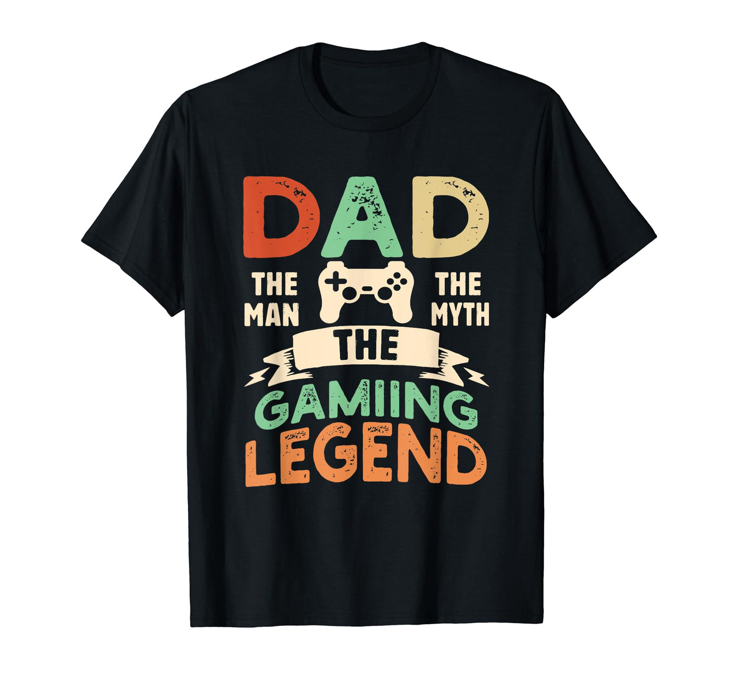 Dad Myth Gaming Legend Gamer Father T-Shirt - Graphic Print Men Women - T-Shirt, Sweatshirt, Hoodie
