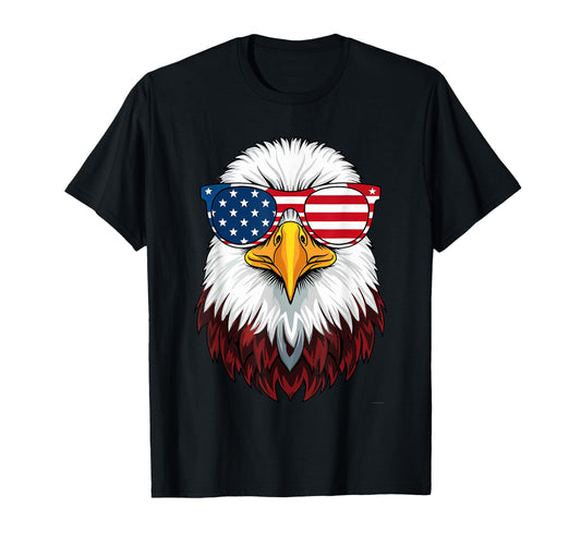 American Flag Patriotic Eagle 4Th T-Shirt - Casual Everyday Wear Men Women - T-Shirt, Sweatshirt, Hoodie