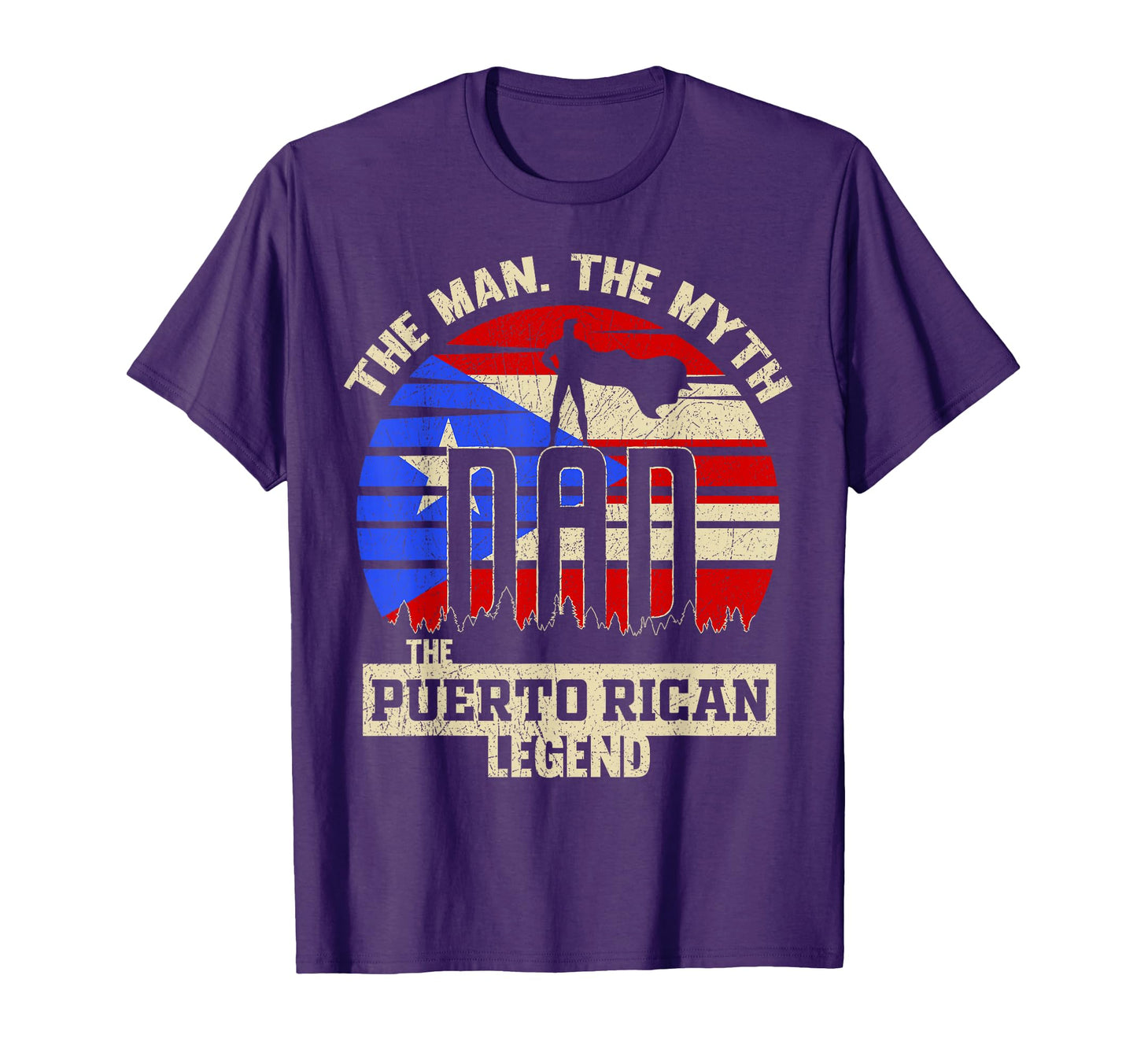Myth Puerto Rican Legend Dad T-Shirt - Graphic Print Men Women - T-Shirt, Sweatshirt, Hoodie