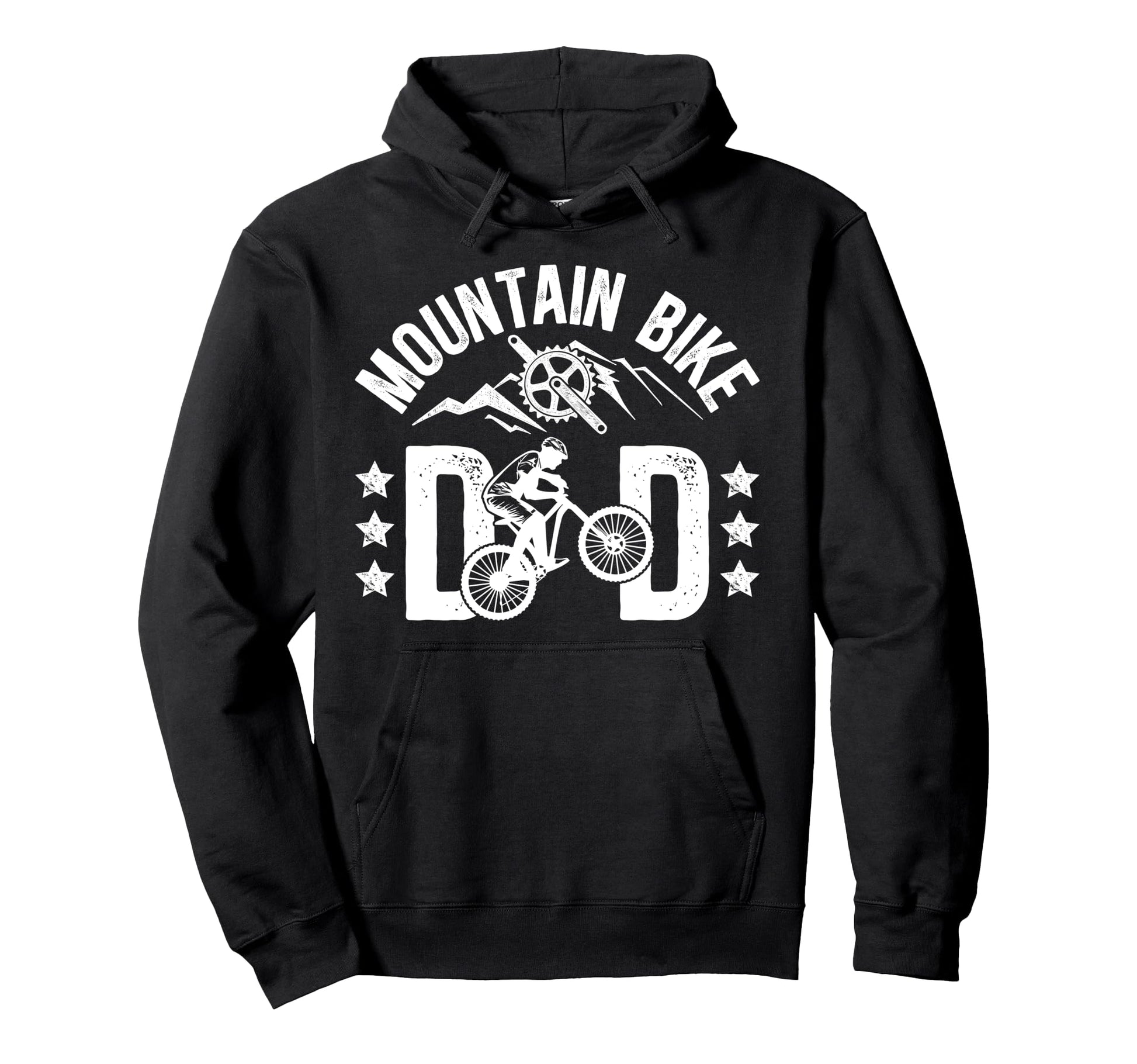 Mountain Bike Dad Mountain Biker Dad Hoodie - Graphic Print for Adults - T-Shirt, Sweatshirt, Hoodie