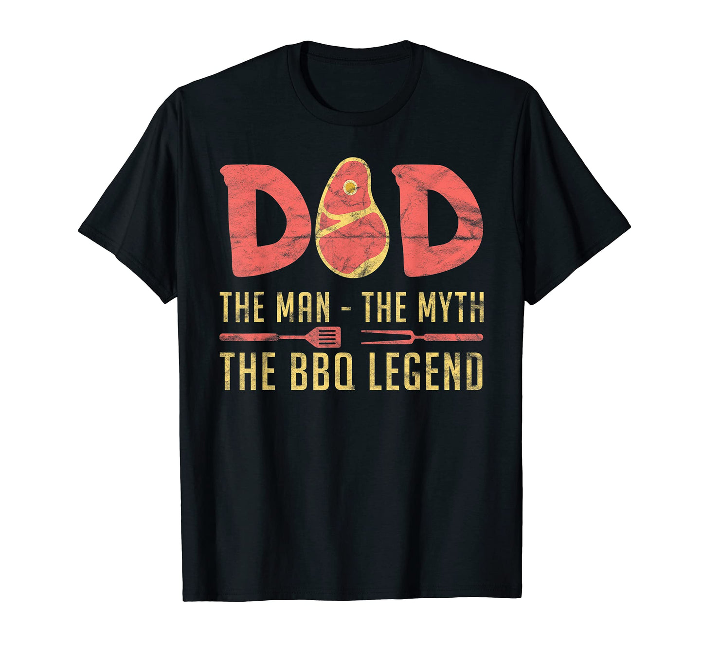 Mens Funny Grilling Dad Myth Bbq Legend T-Shirt - Graphic Print Unisex - T-Shirt, Sweatshirt, Hoodie
