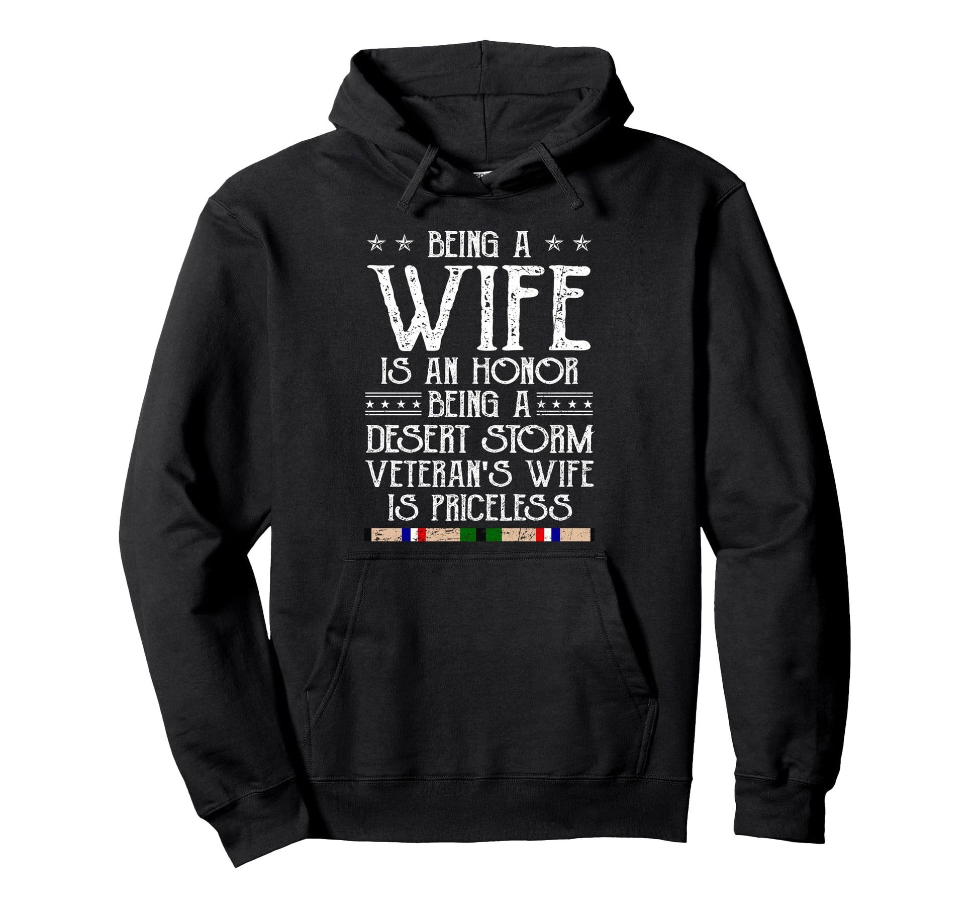 Proud Desert Storm Veteran Wife Gulf War Hoodie - Trendy Graphic Men Women - T-Shirt, Sweatshirt, Hoodie