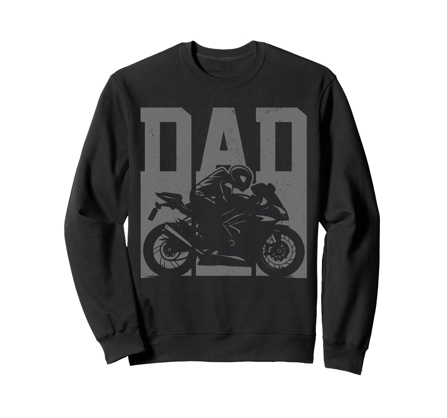 Motorcycle Racing Dad Street Bike Sweatshirt - Minimalist Print Men Women - T-Shirt, Sweatshirt, Hoodie