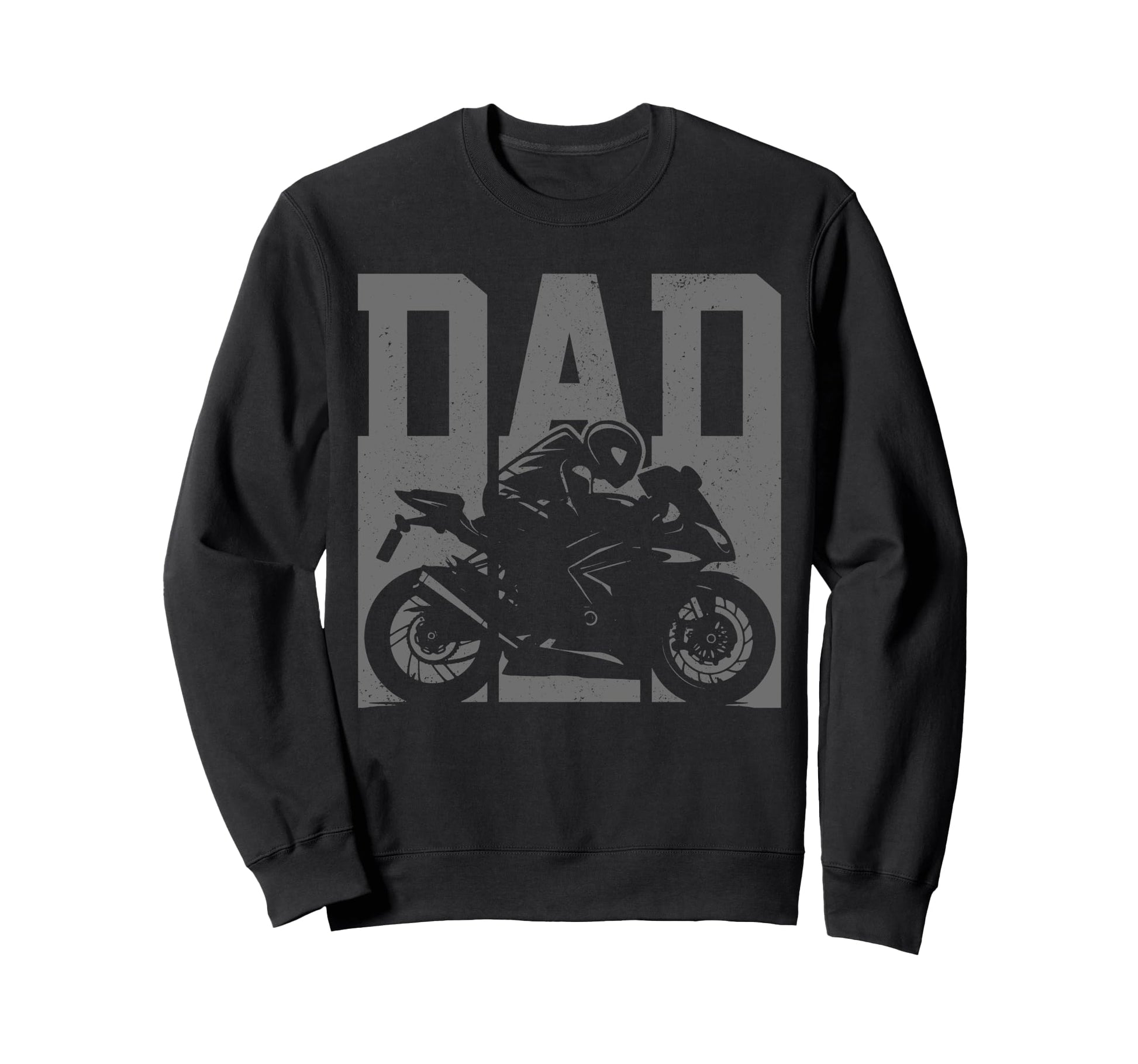 Motorcycle Racing Dad Street Bike Sweatshirt - Minimalist Print Men Women - T-Shirt, Sweatshirt, Hoodie