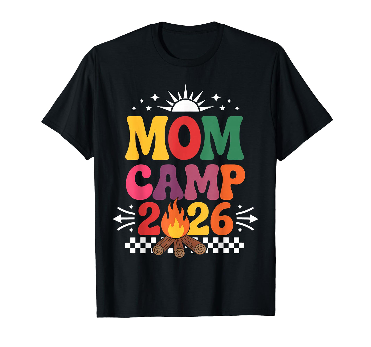 Mom Camp 2026 Family Vacation Summer T-Shirt - Minimalist Print for Adults - T-Shirt, Sweatshirt, Hoodie