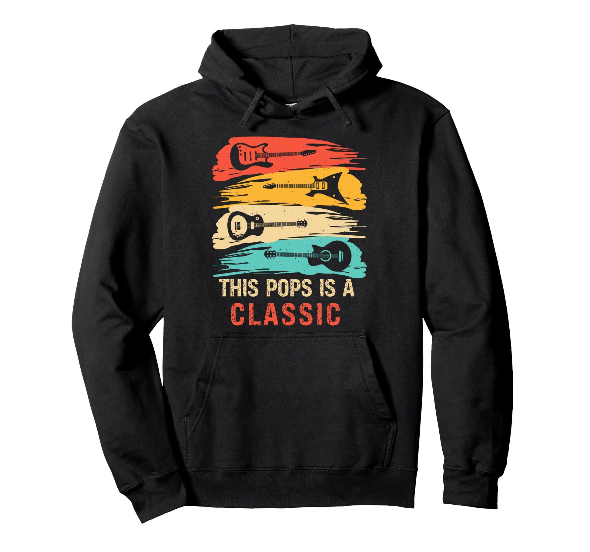 This Pops Is Guitar Fathers Day Hoodie - Fun Novelty Design Men Women - T-Shirt, Sweatshirt, Hoodie