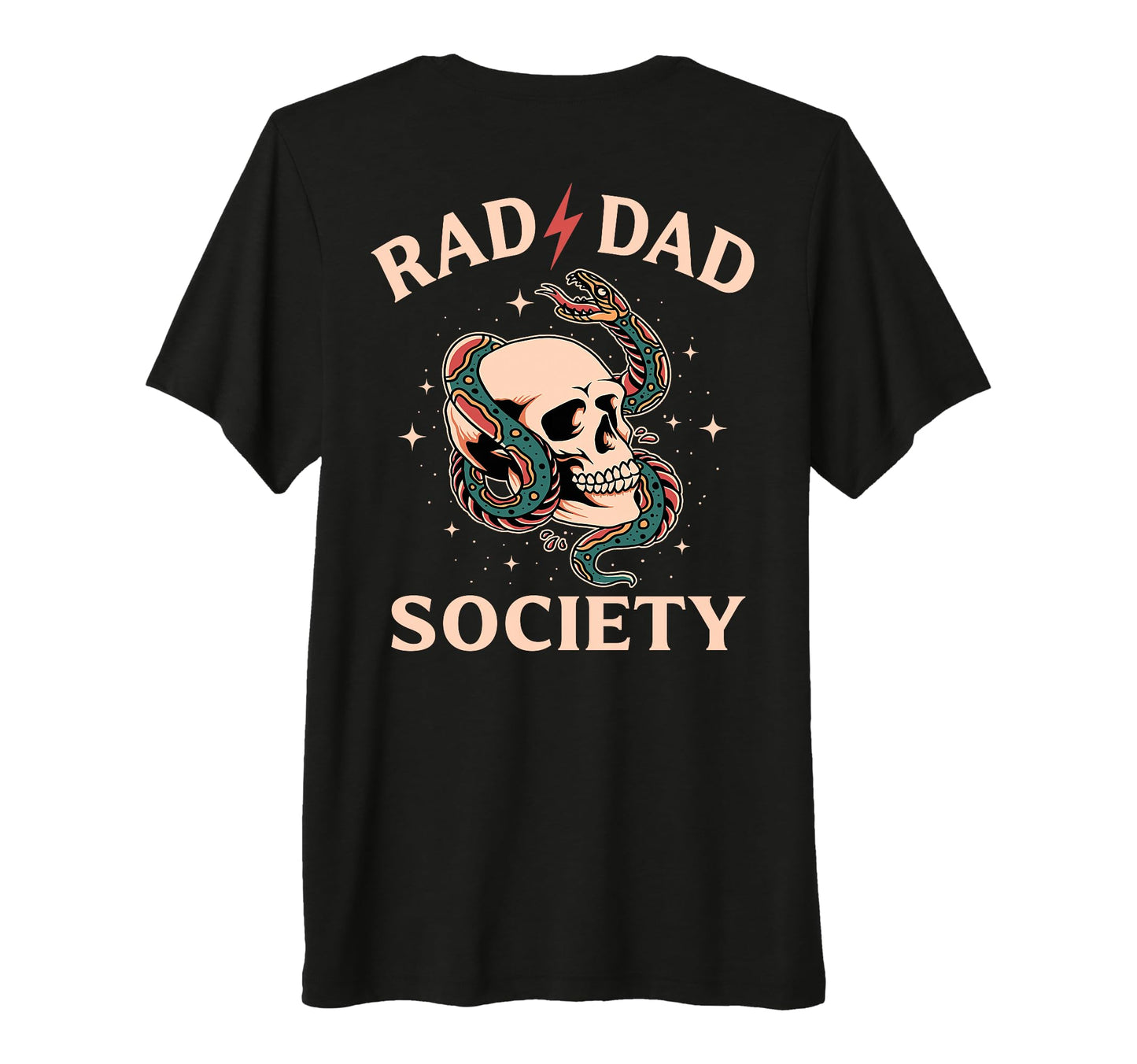 Dad Club Rad Dad Society Skull Snake T-Shirt - Aesthetic Graphic Men Women - T-Shirt, Sweatshirt, Hoodie