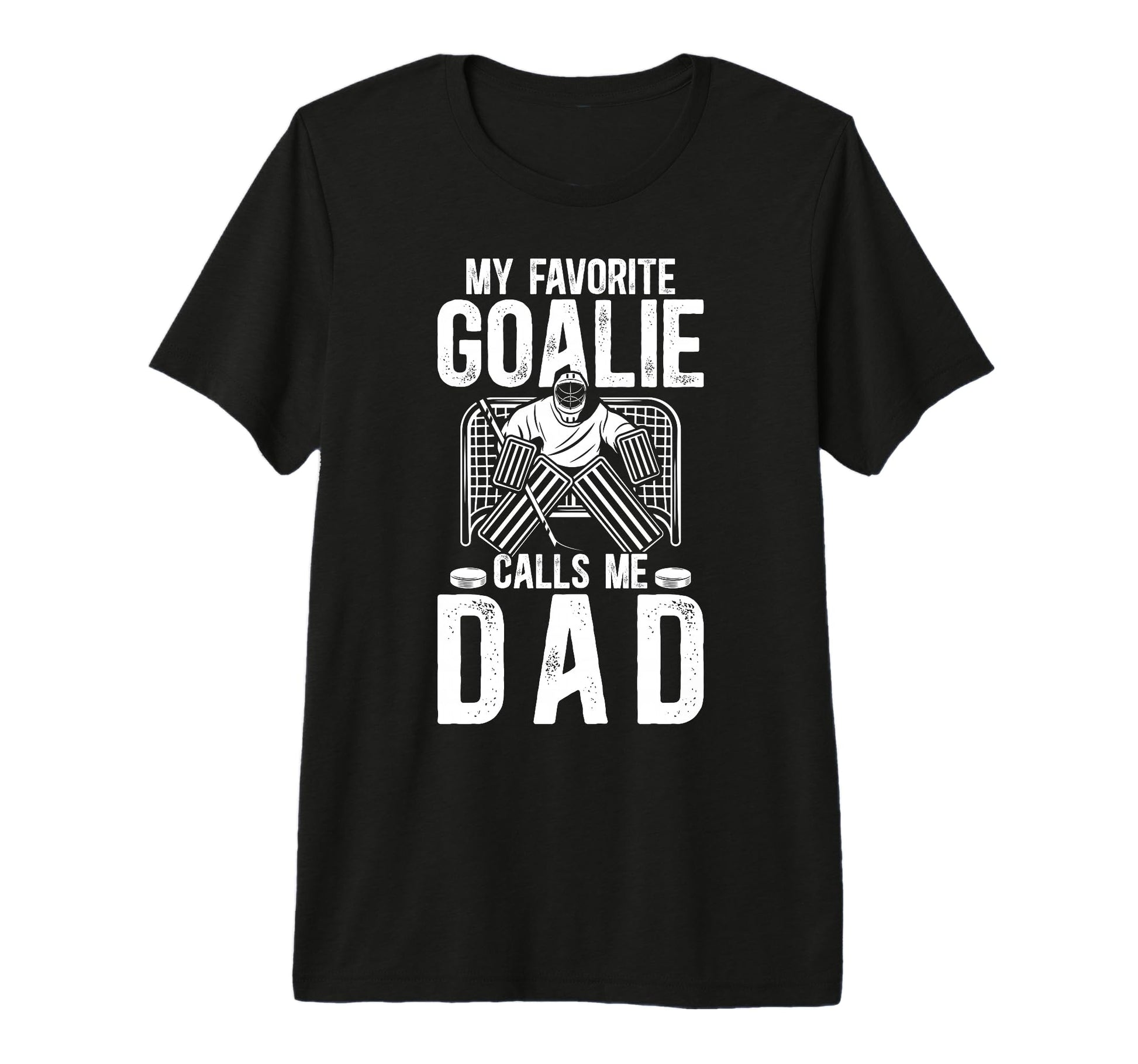 Mens Proud Ice Hockey Goalie Dad Hockey T-Shirt - Streetwear Style Unisex - T-Shirt, Sweatshirt, Hoodie