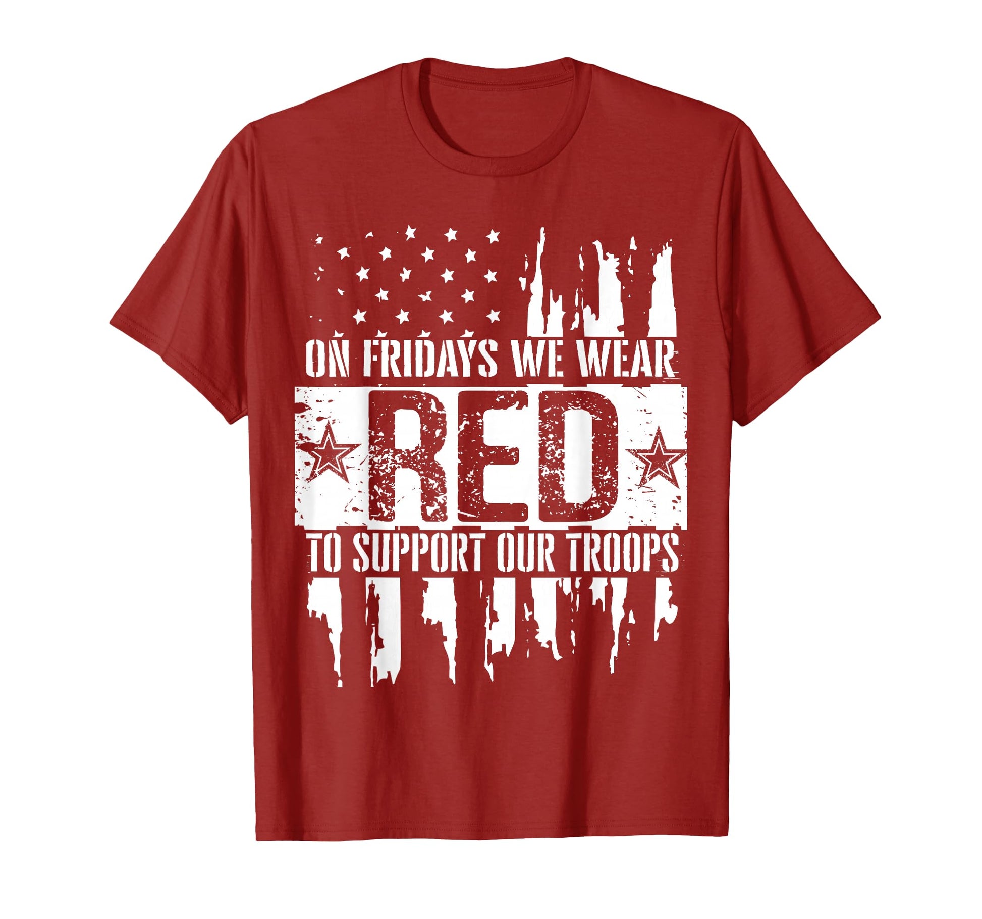 Fridays We Wear Red To Support Our T-Shirt - Fun Novelty Design Men Women - T-Shirt, Sweatshirt, Hoodie