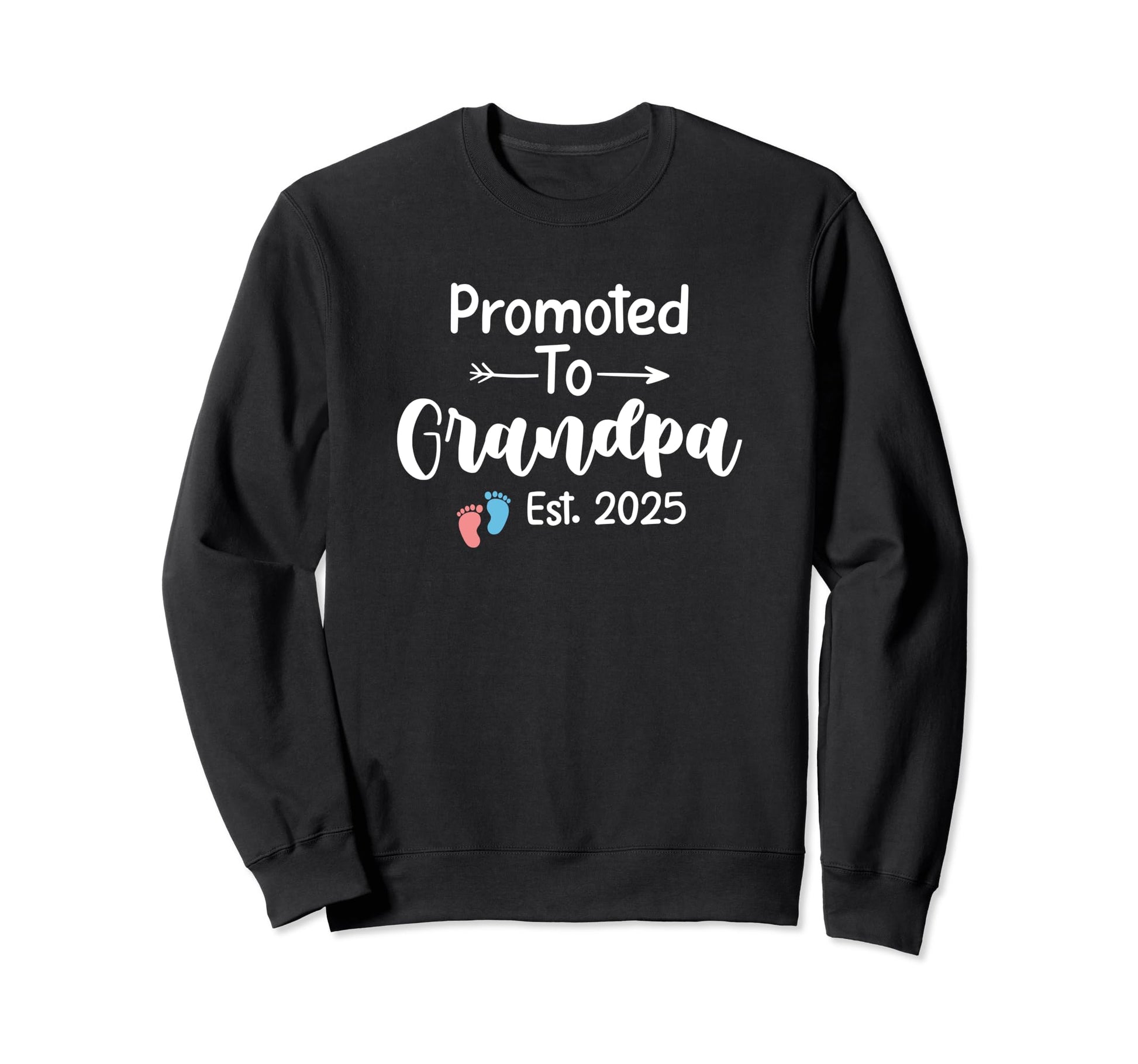 Promoted To Grandpa Est 2025 Sweatshirt - Minimalist Print Men Women - T-Shirt, Sweatshirt, Hoodie