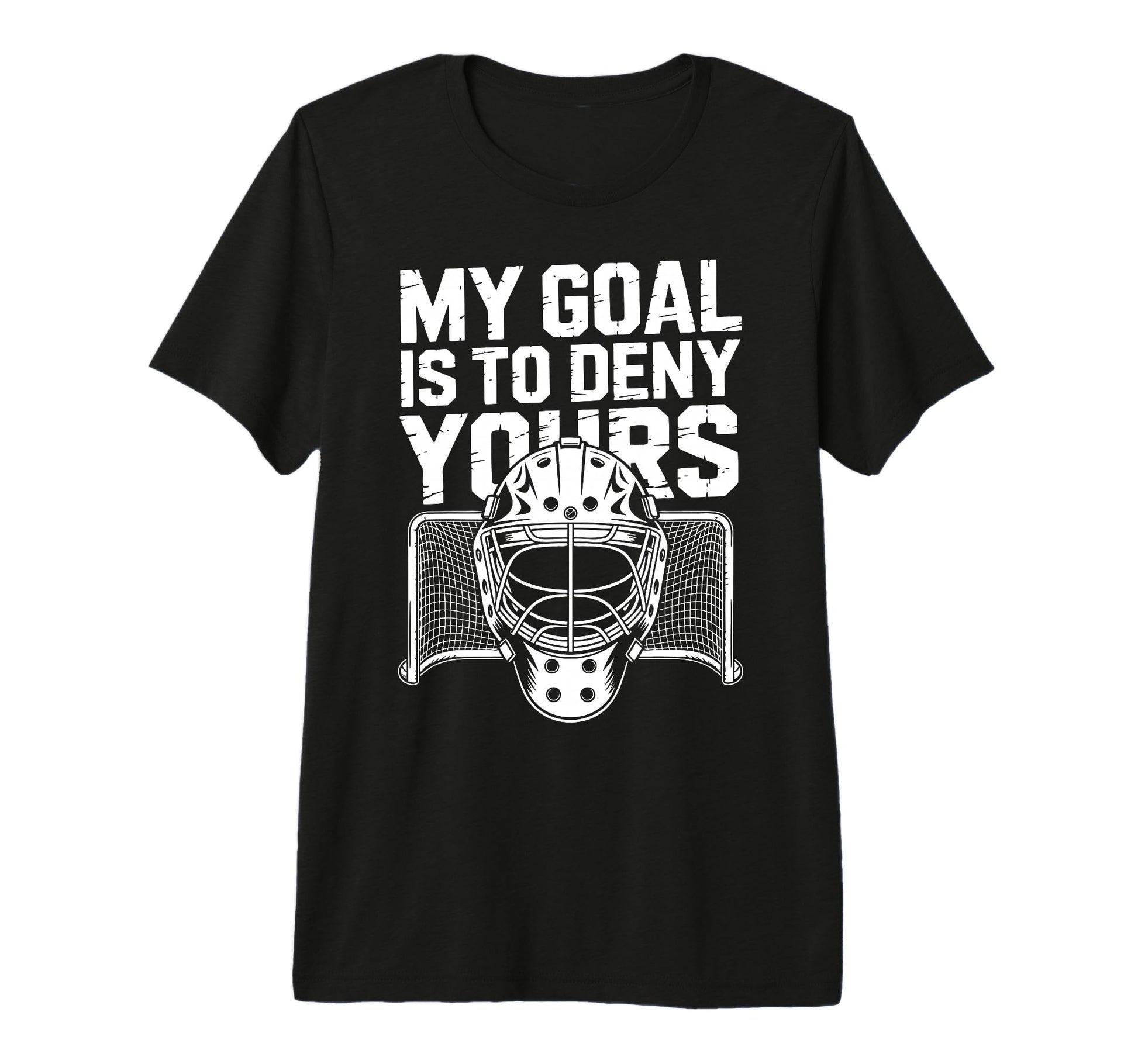 Ice Hockey Goalkeeper Goals Mask Hockey T-Shirt - Graphic Print Unisex - T-Shirt, Sweatshirt, Hoodie