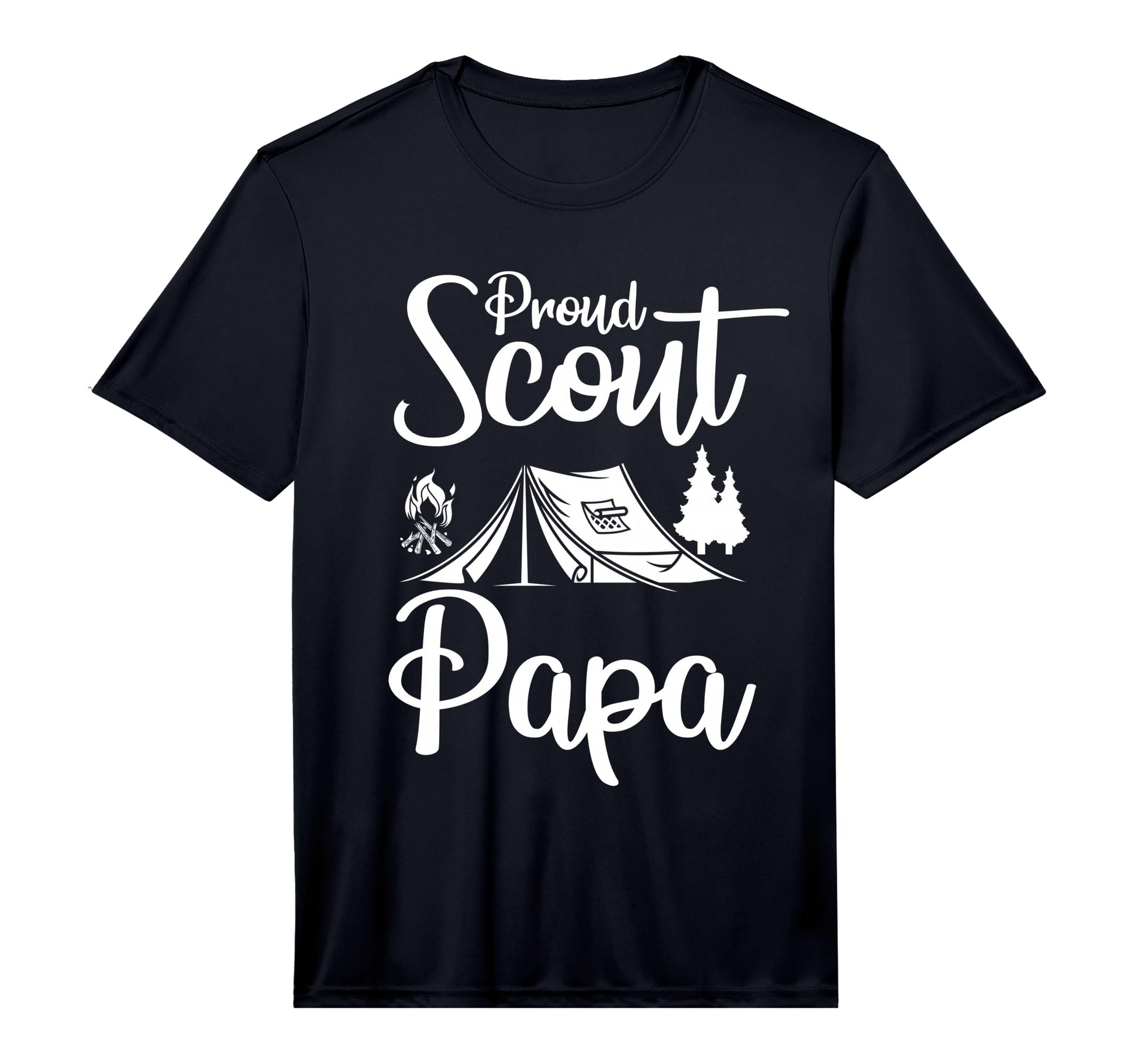 Proud Scout Papa Camping Scouting T-Shirt - Fun Novelty Design Men Women - T-Shirt, Sweatshirt, Hoodie