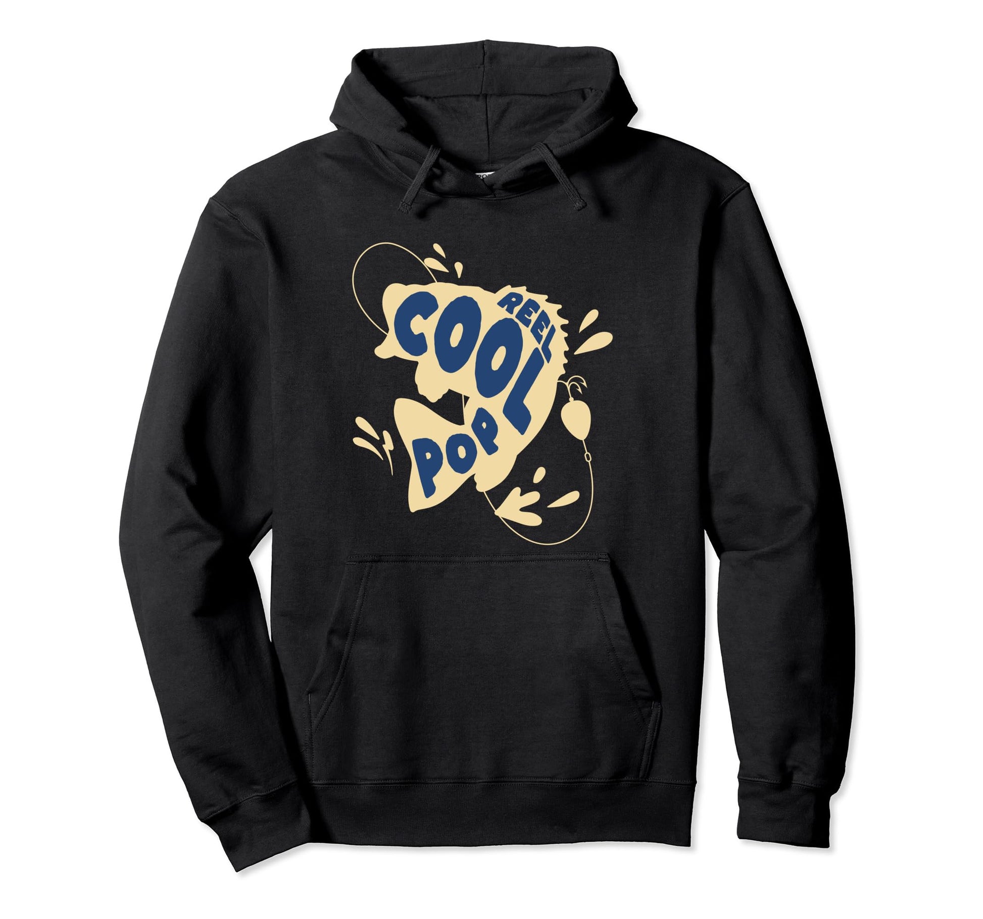 Reel Pop Fishing Funny Fishing Fisherman Hoodie - Novelty Apparel Unisex - T-Shirt, Sweatshirt, Hoodie