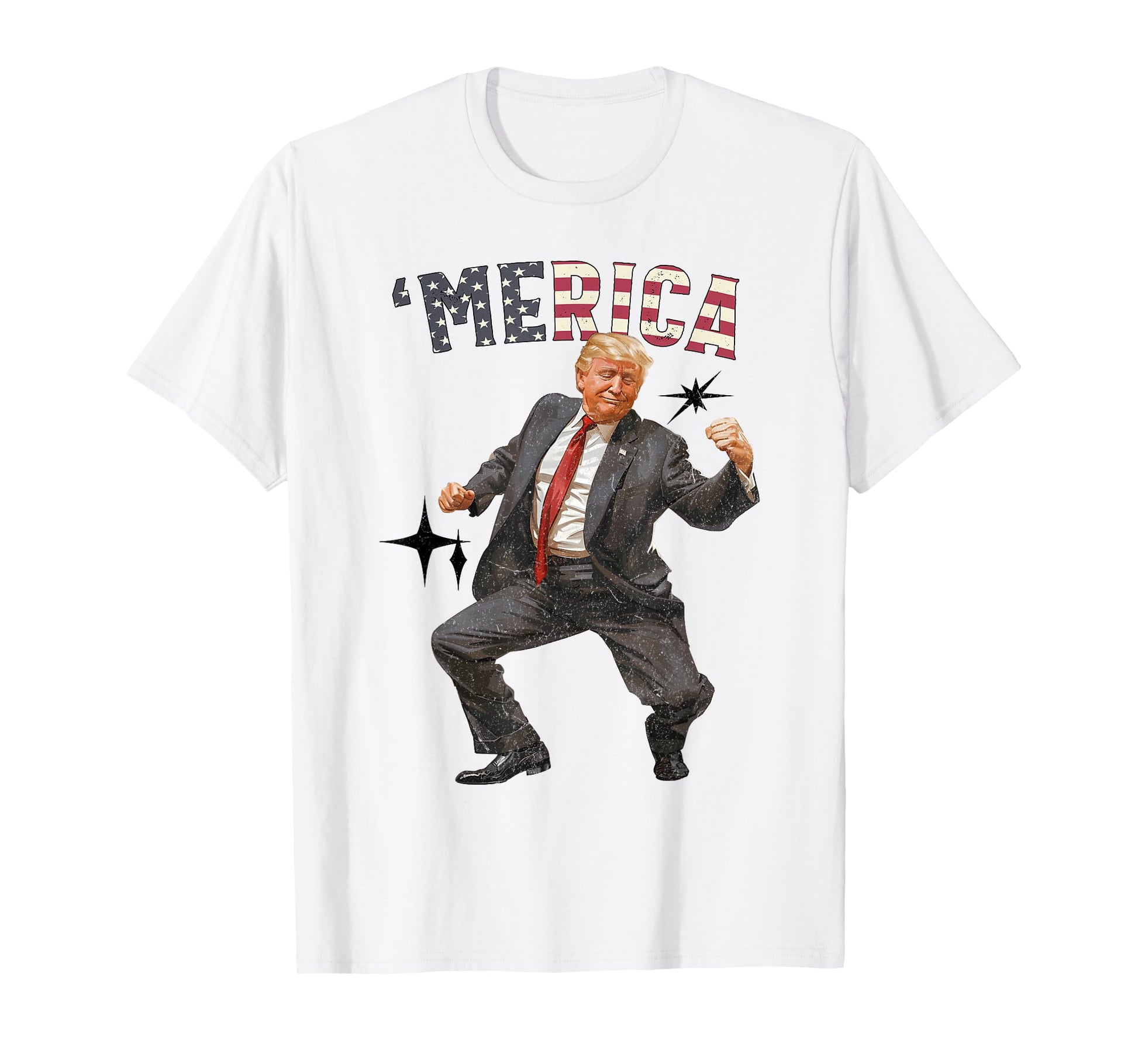 Merica Trump Happy 4Th July Trump T-Shirt - Unique Graphic Men Women - T-Shirt, Sweatshirt, Hoodie