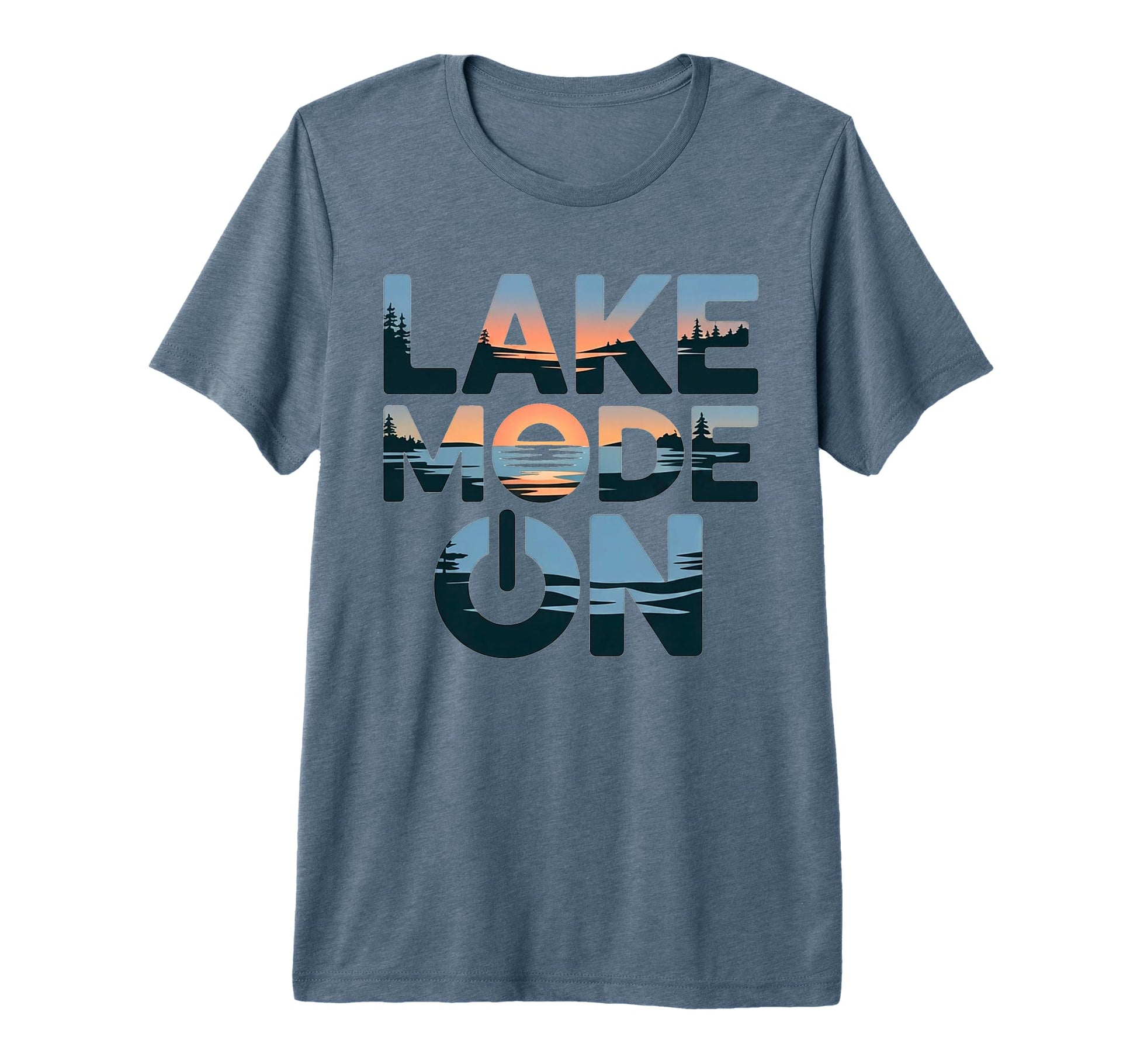 Lake Mode Lake Life Lover Outdoor T-Shirt - Casual Everyday Wear Unisex - T-Shirt, Sweatshirt, Hoodie