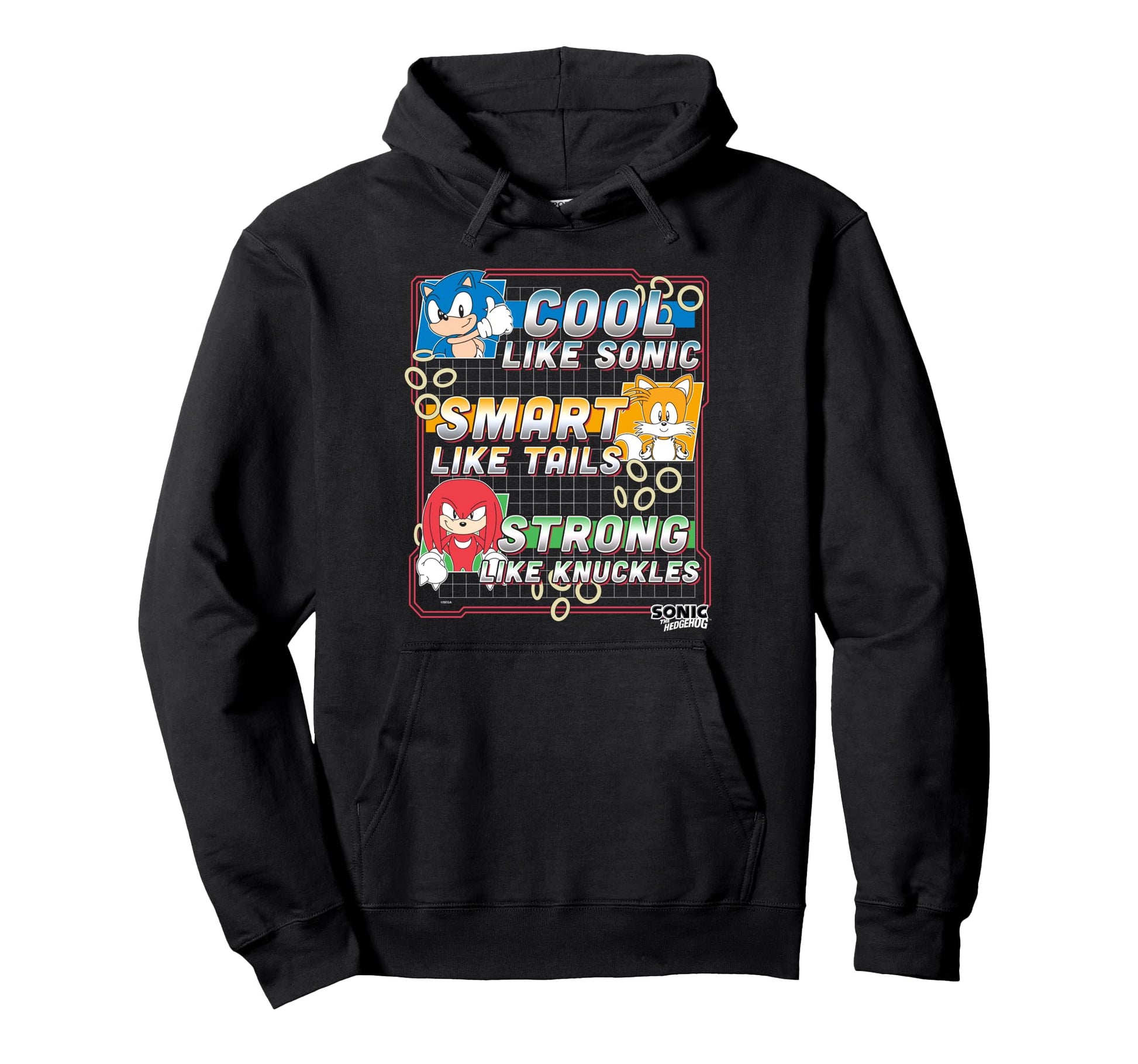 Sonic Hedgehog Fathers Day Smart Strong Dad Hoodie - Novelty Apparel Unisex - T-Shirt, Sweatshirt, Hoodie
