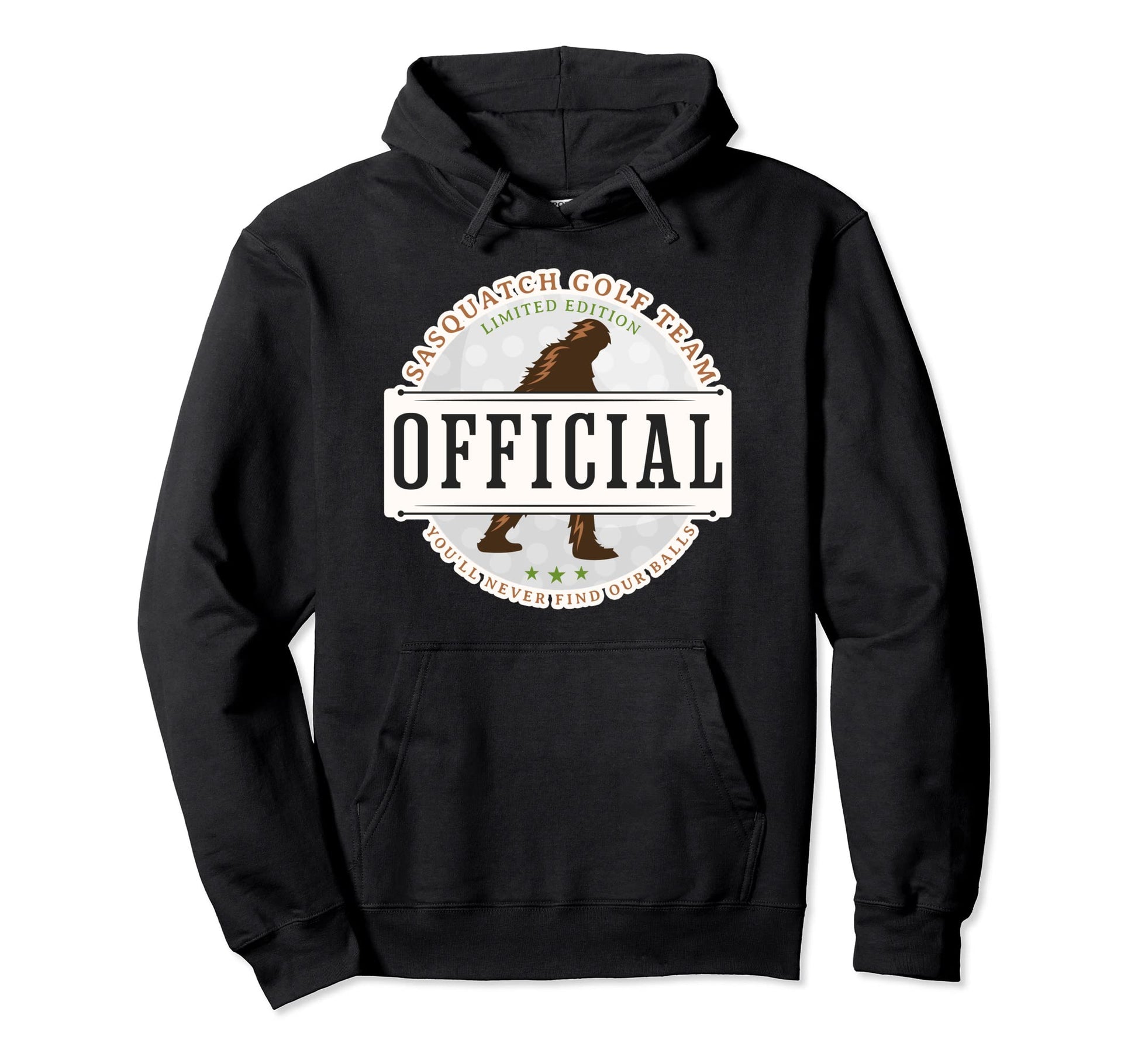 Funny Fathers Day Sasquatch Golf Team Golf Hoodie - Graphic Print Unisex - T-Shirt, Sweatshirt, Hoodie