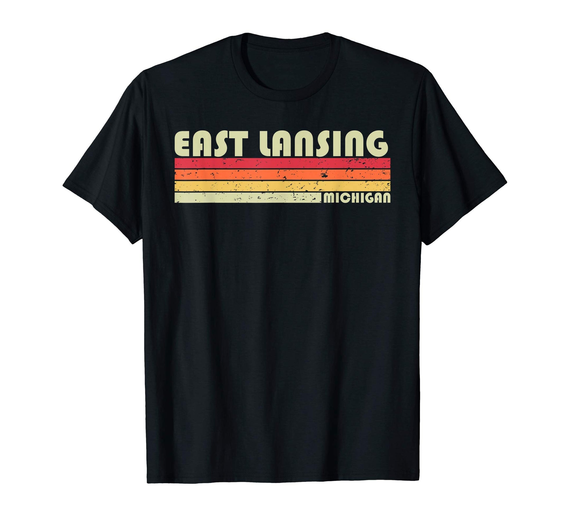 East Lansing Mi Michigan Funny City T-Shirt - Custom Art Print Men Women - T-Shirt, Sweatshirt, Hoodie