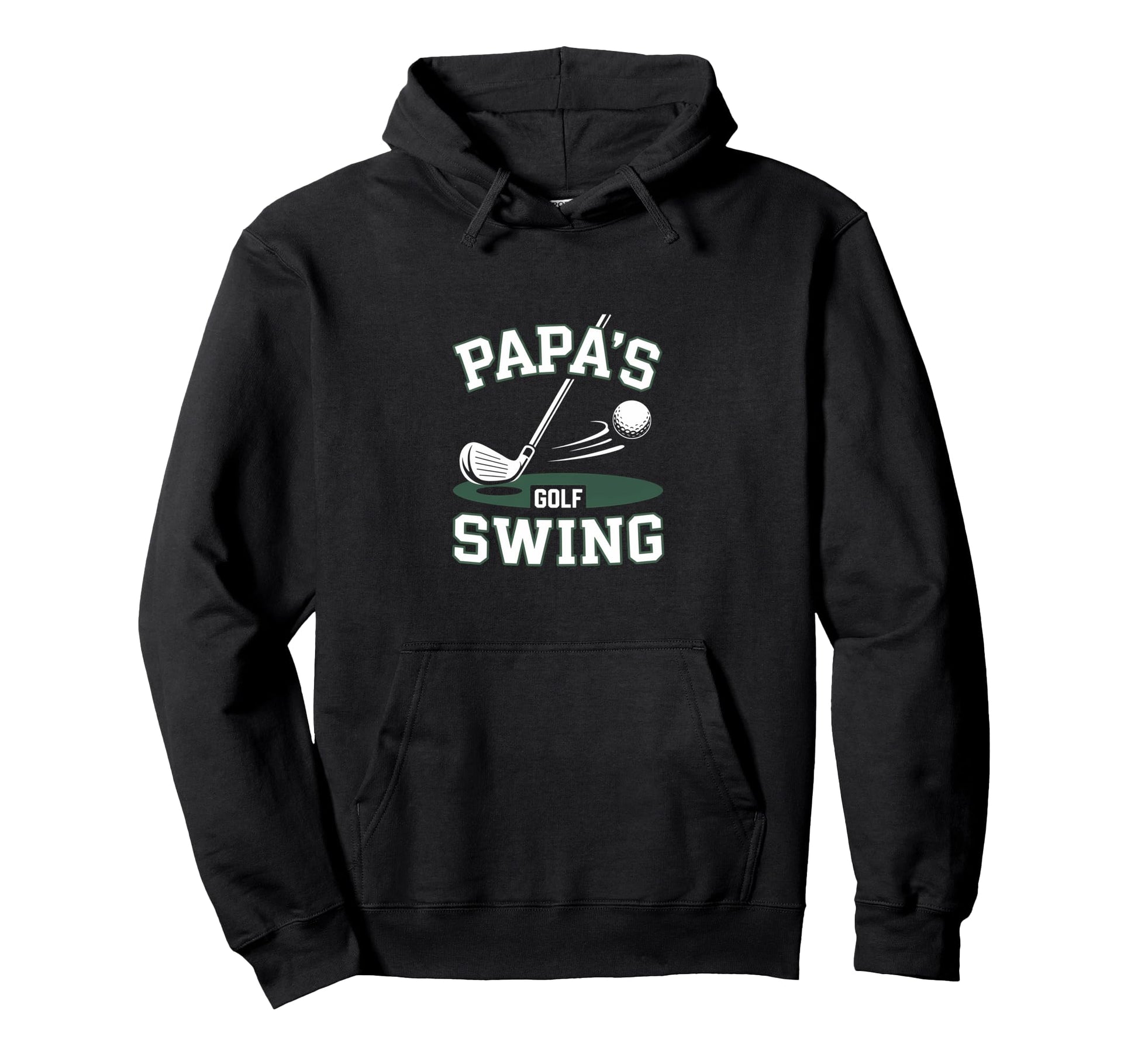 Papas Golf Swing Funny Golfing Lover Grandpa Hoodie - Graphic Print Unisex - T-Shirt, Sweatshirt, Hoodie