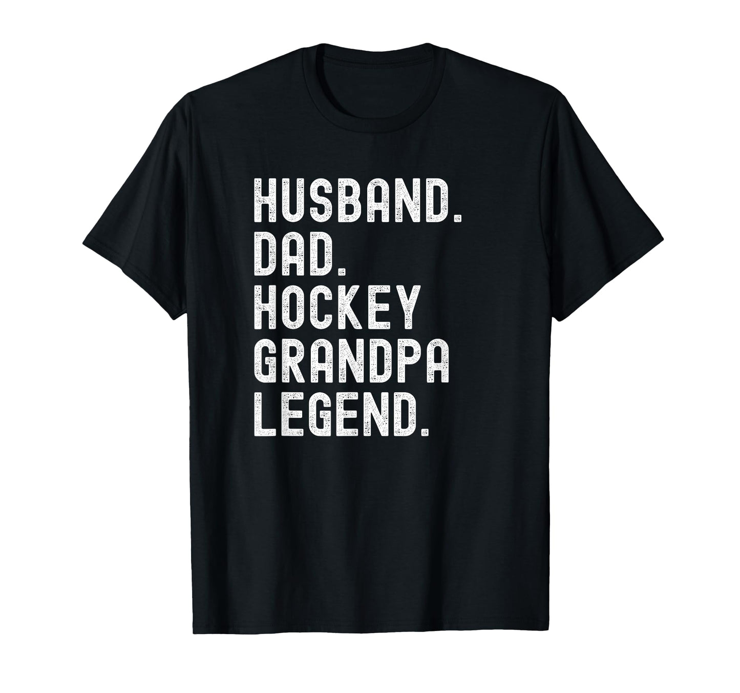 Husband Dad Hockey Grandpa Legend T T-Shirt - Minimalist Print for Adults - T-Shirt, Sweatshirt, Hoodie