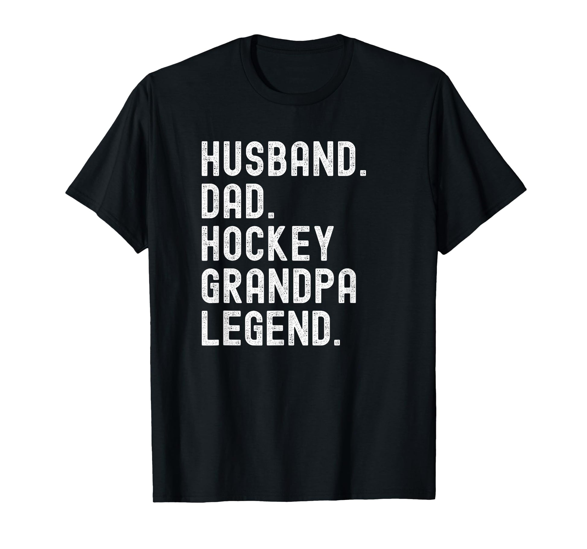 Husband Dad Hockey Grandpa Legend T T-Shirt - Minimalist Print for Adults - T-Shirt, Sweatshirt, Hoodie