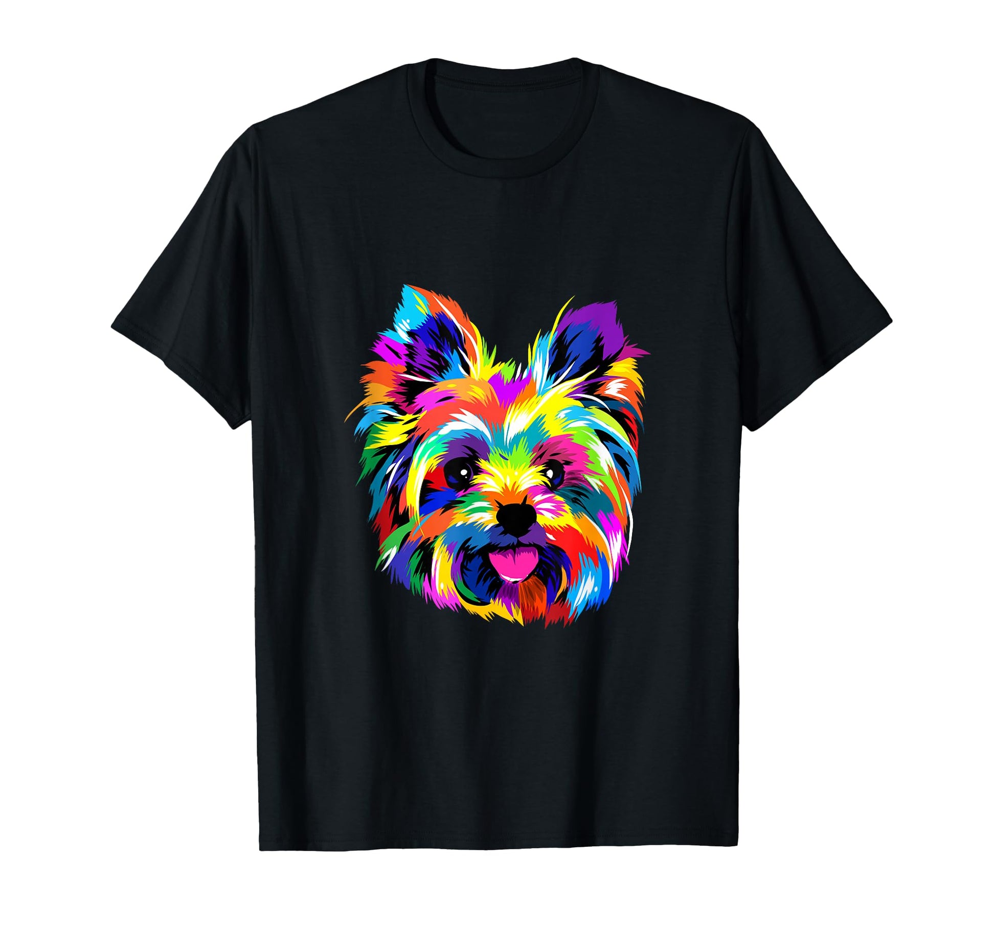 Pop Art Yorkshire Terrier Dog Lover T-Shirt - Casual Everyday Wear Unisex - T-Shirt, Sweatshirt, Hoodie