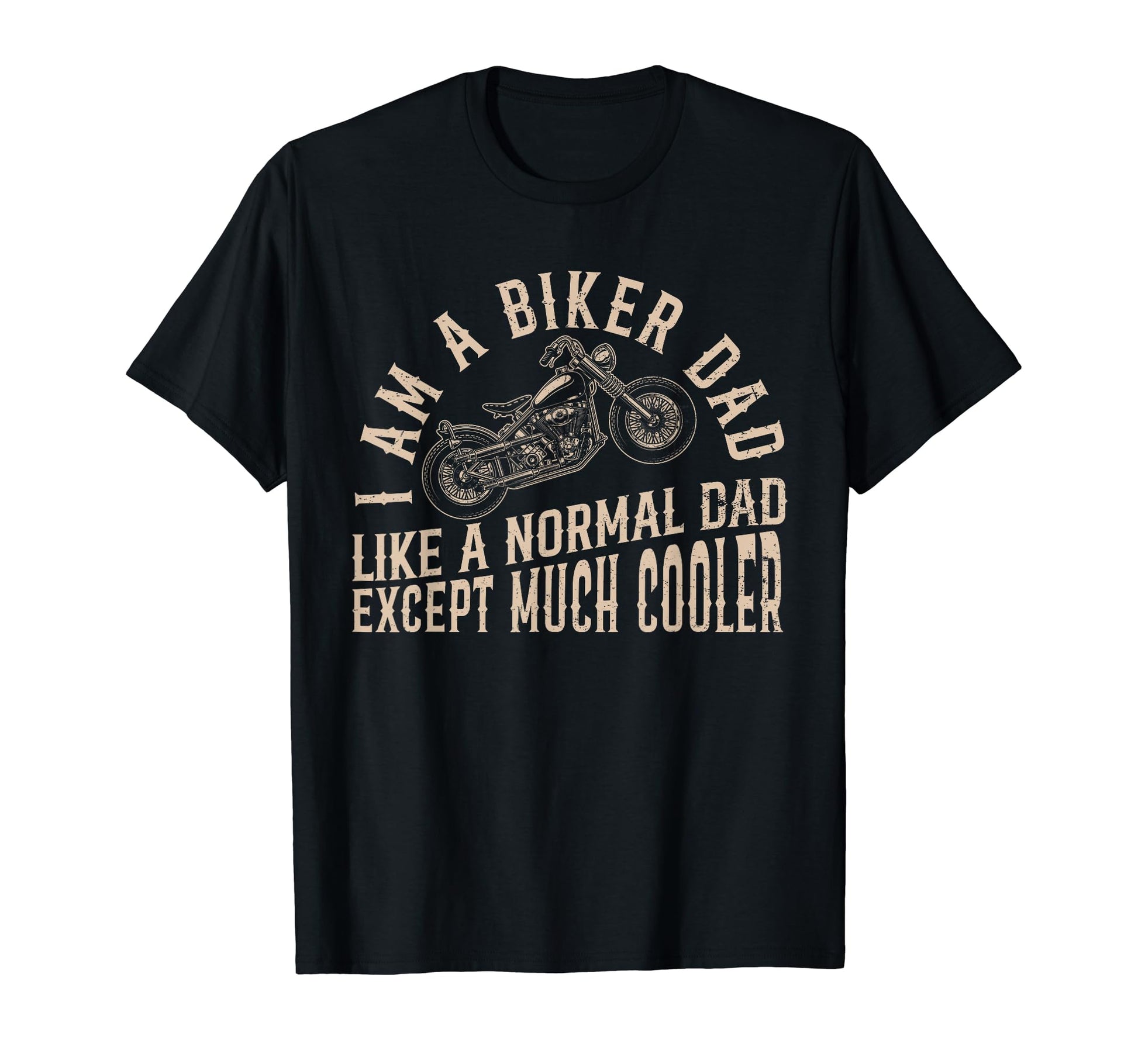 Motorcycle Biker Dad Is Much Cooler T-Shirt - Minimalist Print Unisex - T-Shirt, Sweatshirt, Hoodie