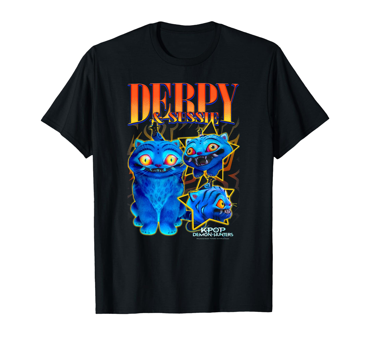 Kpop Demon Hunters Derpy Sussie Y2K T-Shirt - Minimalist Print for Adults - T-Shirt, Sweatshirt, Hoodie