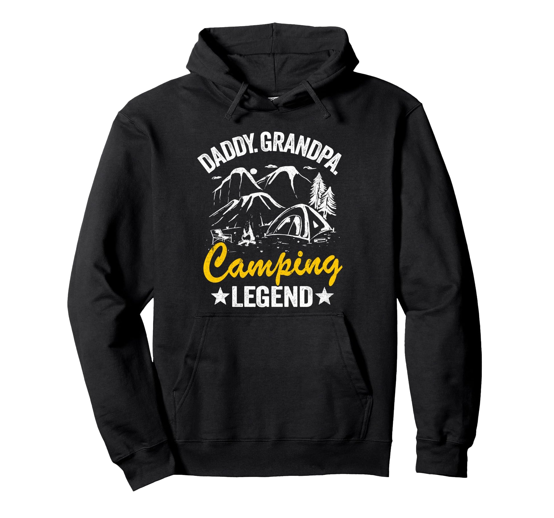 Daddy Grandpa Camping Legend Rv Camper Hoodie - Novelty Apparel Men Women - T-Shirt, Sweatshirt, Hoodie