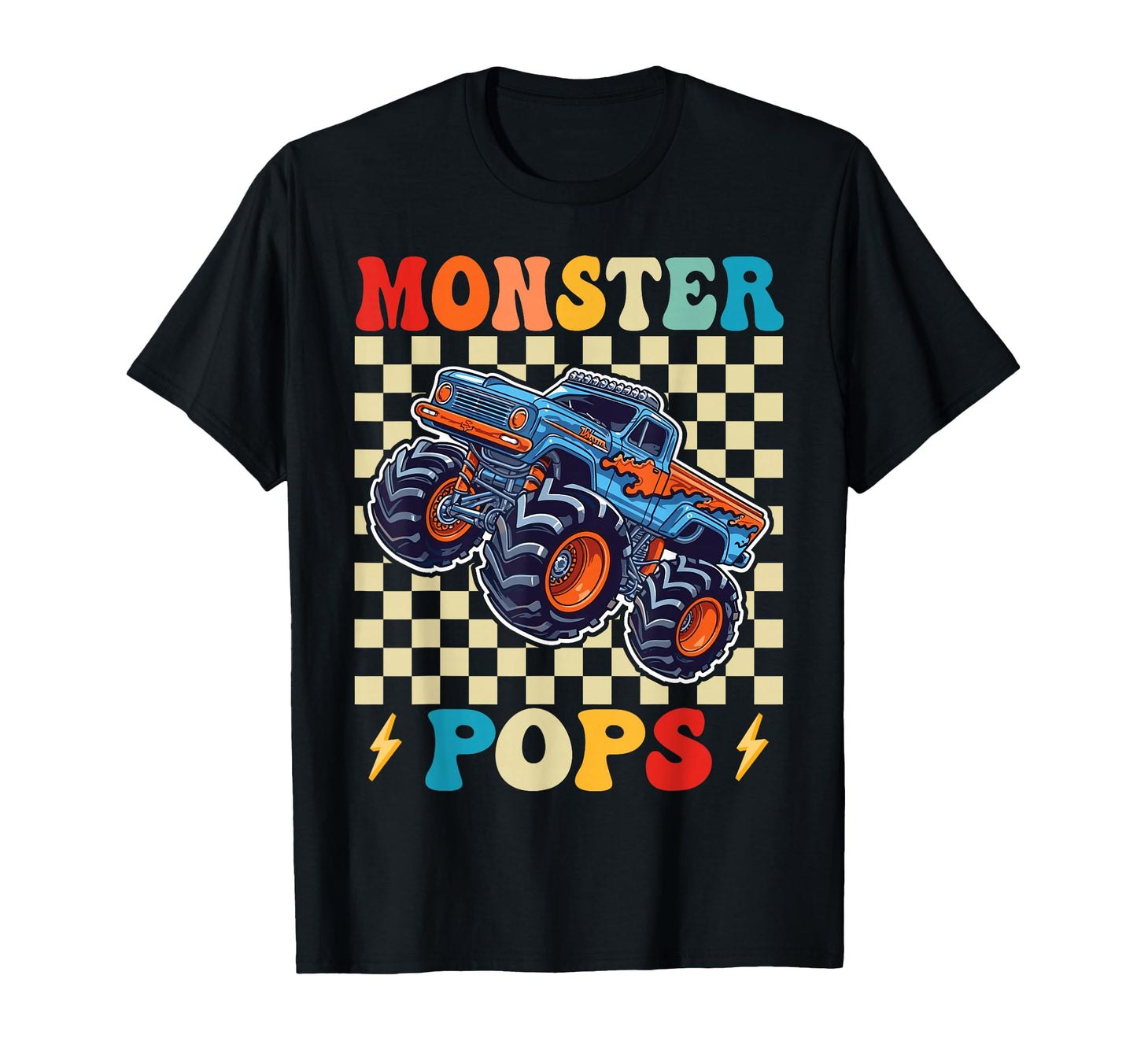 Monster Truck Pops Family Matching Monster T-Shirt - Trendy Graphic Unisex - T-Shirt, Sweatshirt, Hoodie